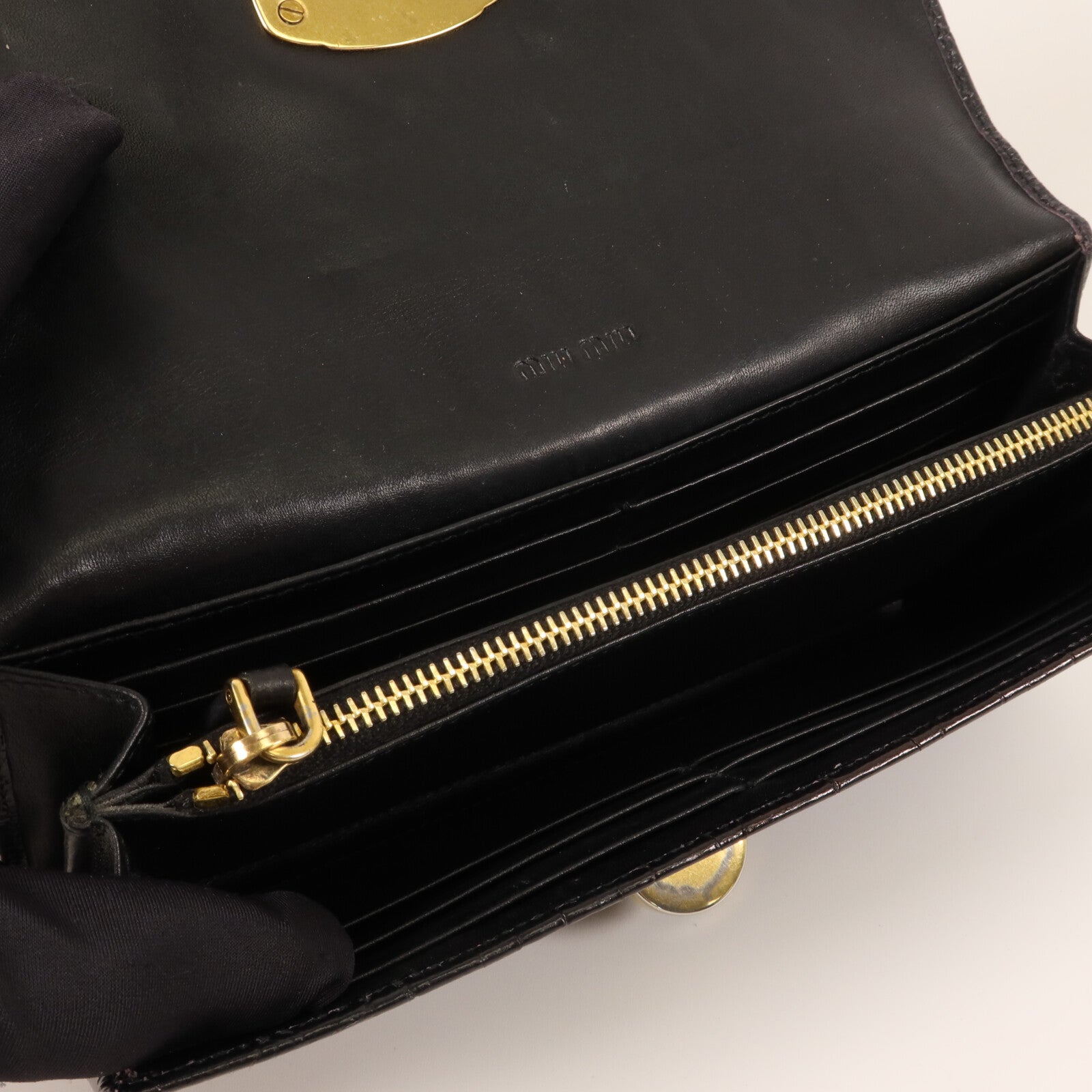 Miu Miu 牛皮皮革Long Wallet長錢包