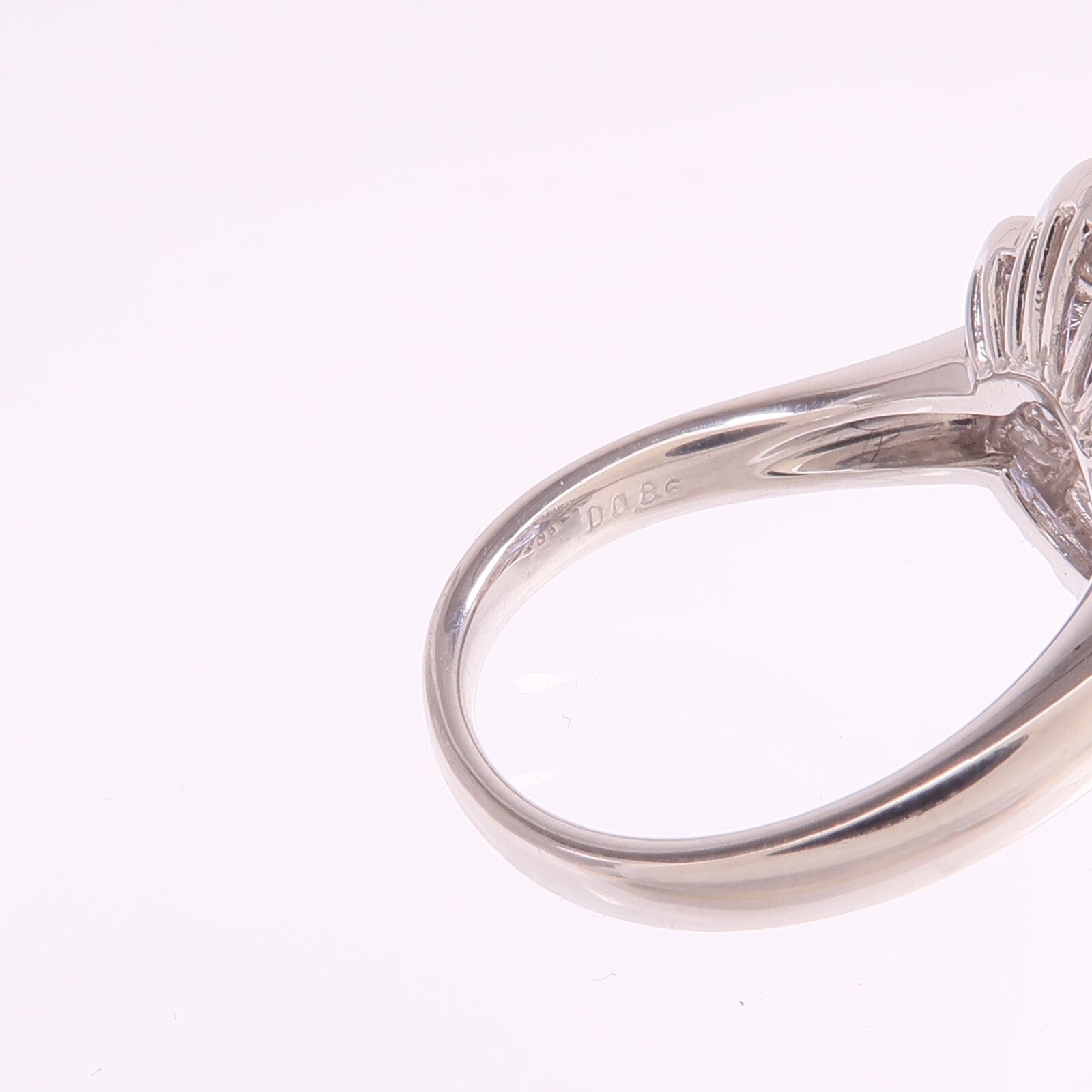 JEWELRY 【激減優惠】PT900鉑金Sapphire Diamond Ring藍寶石/鑽石戒指US#6