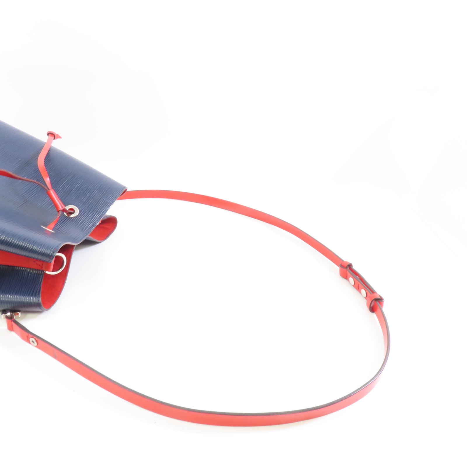 LOUIS VUITTON 【激減優惠】Epi Neo Noe銀扣手挽肩背兩用袋深藍色/紅色