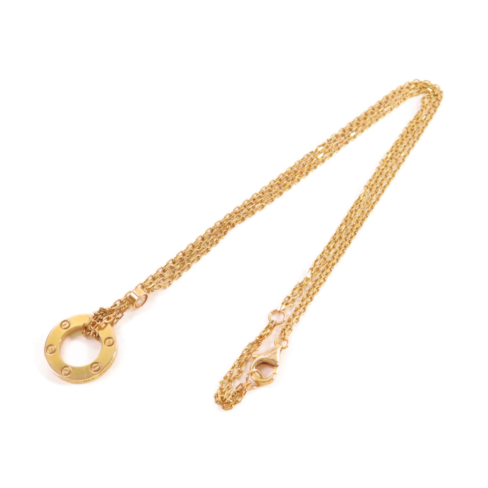 CARTIER 18K黃金Love Necklace項鏈