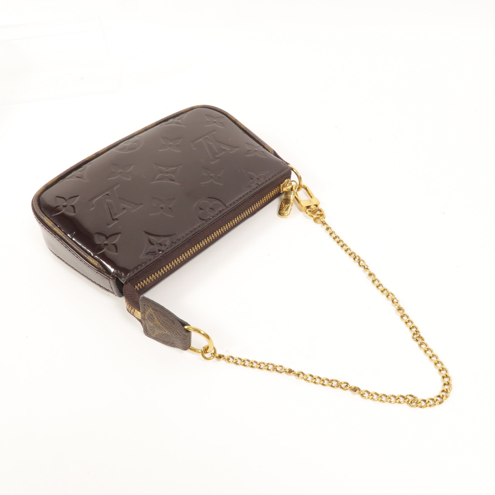LOUIS VUITTON Monogram Vernis Mini Pochette Accessoires手拿包