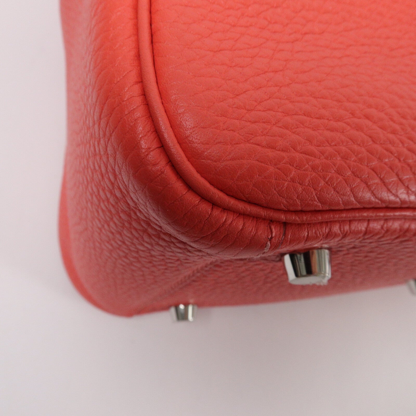 HERMES Clemence皮革Lindy 26手挽肩背兩用袋Rose Jaipur