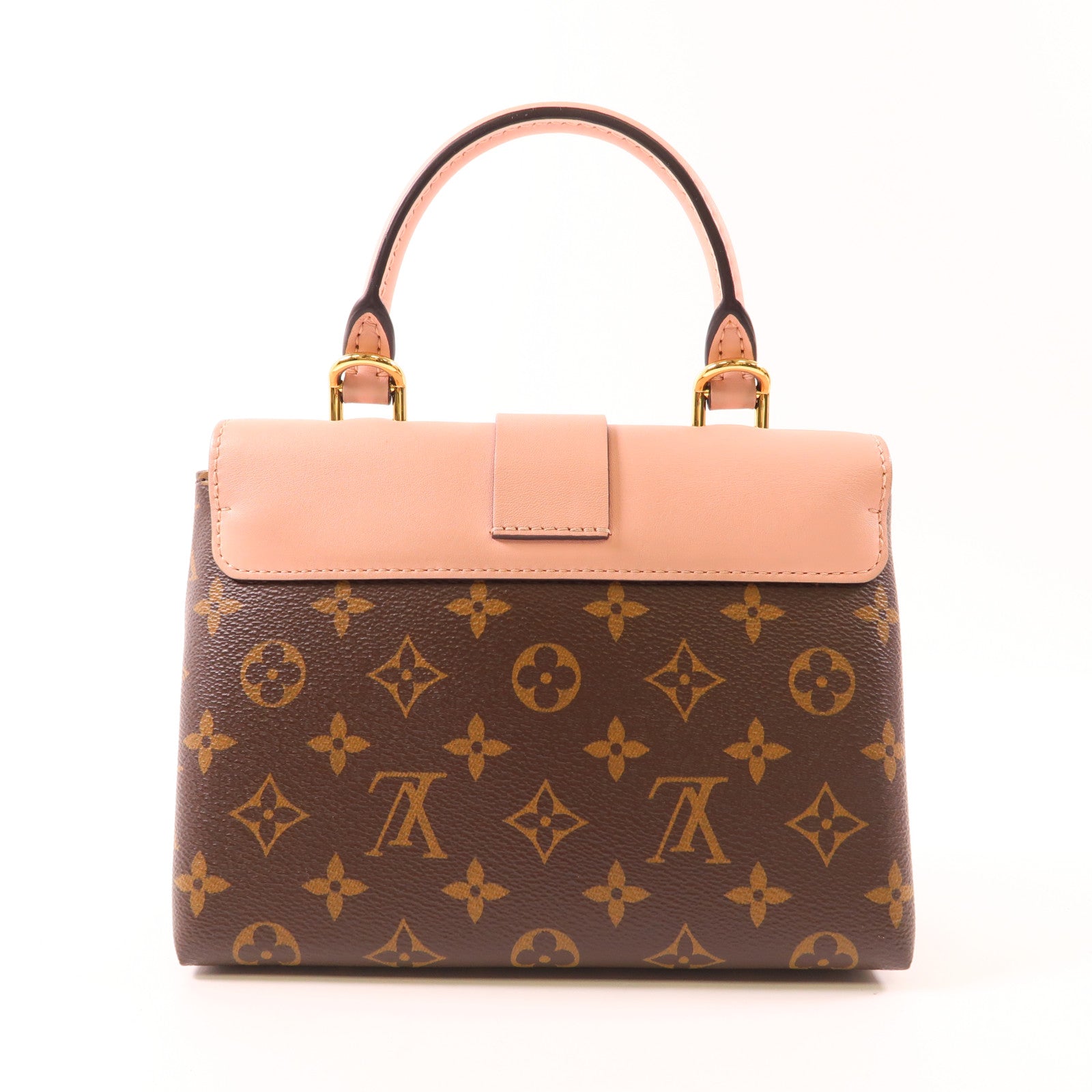 LOUIS VUITTON Monogram Locky BB金扣手挽肩背兩用袋粉紅色