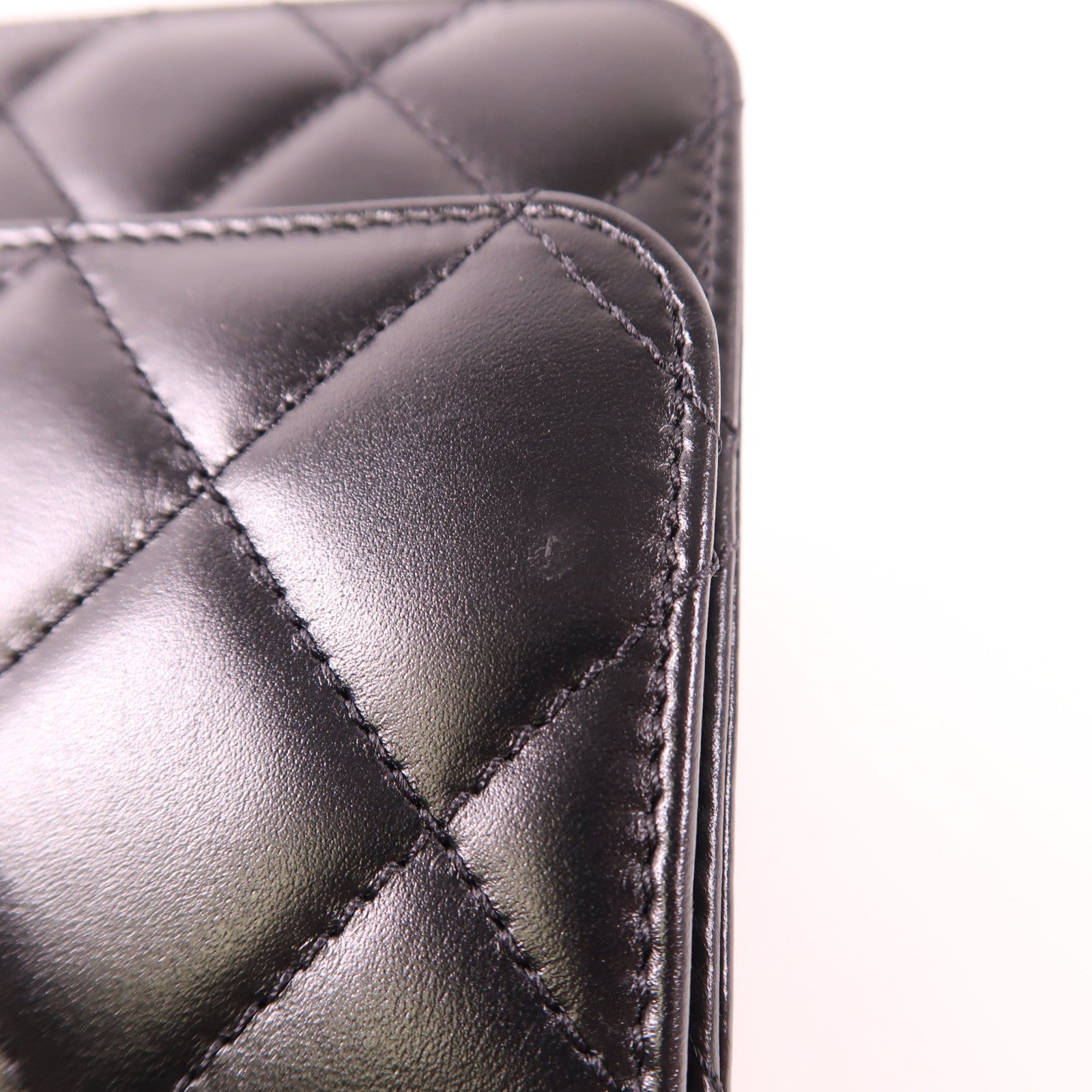 CHANEL 牛皮皮革Chain Shoulder金扣鏈帶肩背袋
