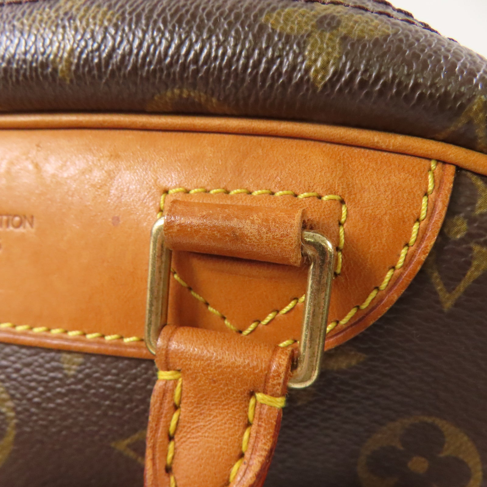 LOUIS VUITTON 【激減優惠】Monogram Trouville金扣手挽袋棕色