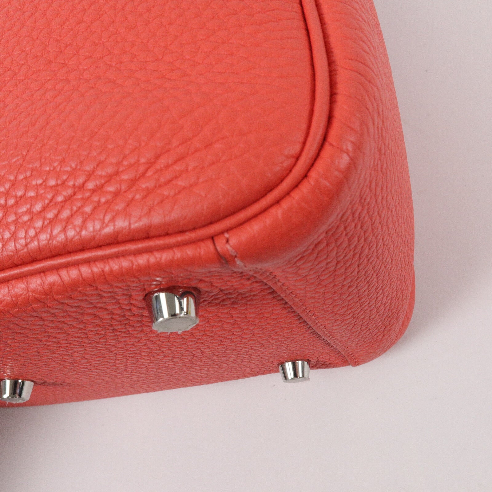 HERMES Clemence皮革Lindy 26手挽肩背兩用袋Rose Jaipur