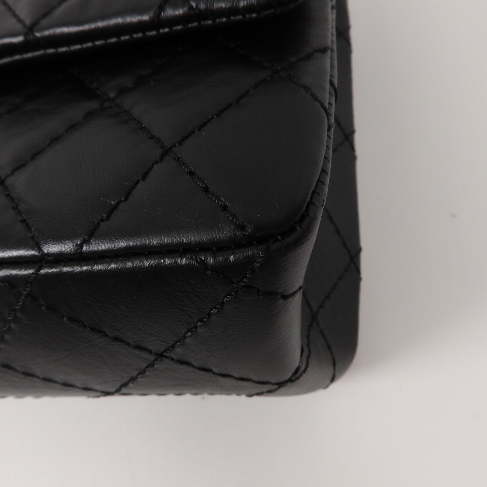 CHANEL 牛皮皮革2.55 Small鏈帶手挽肩背兩用袋