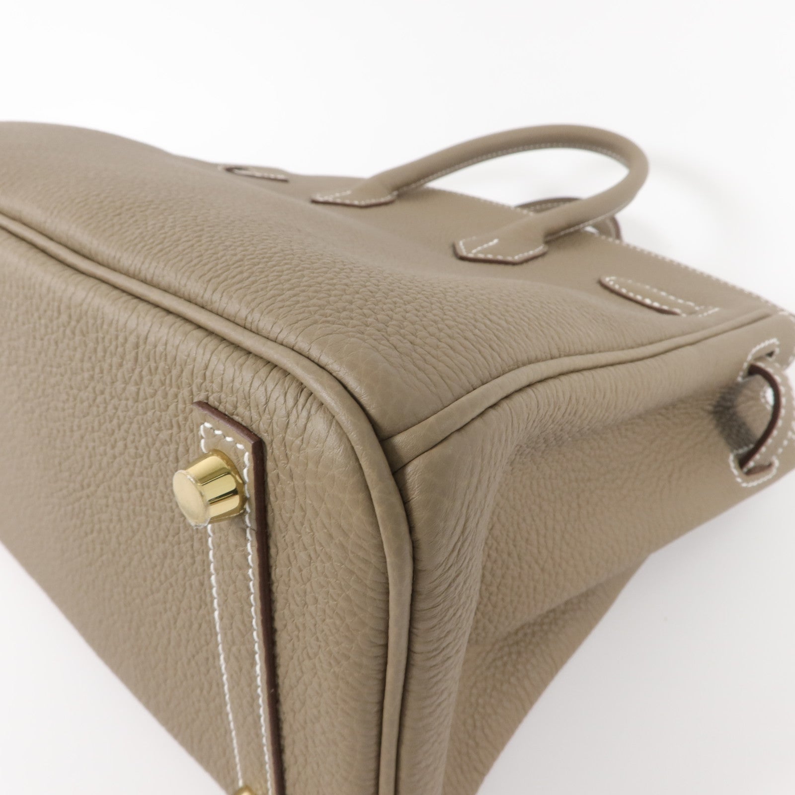 HERMES Togo皮革Birkin 25手挽袋Etoupe