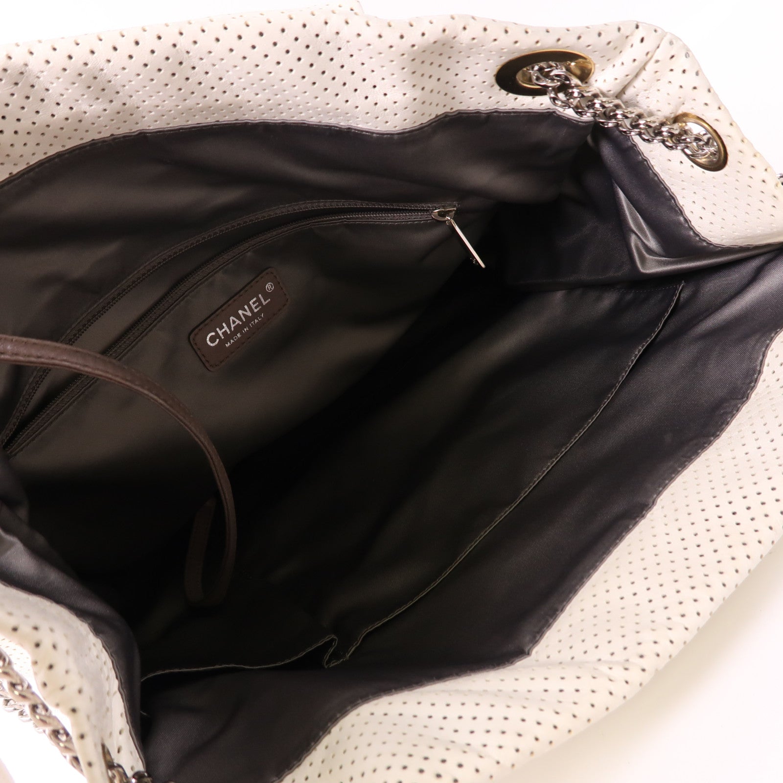 CHANEL 【激減優惠】牛皮皮革2.55銀扣鏈帶肩背袋