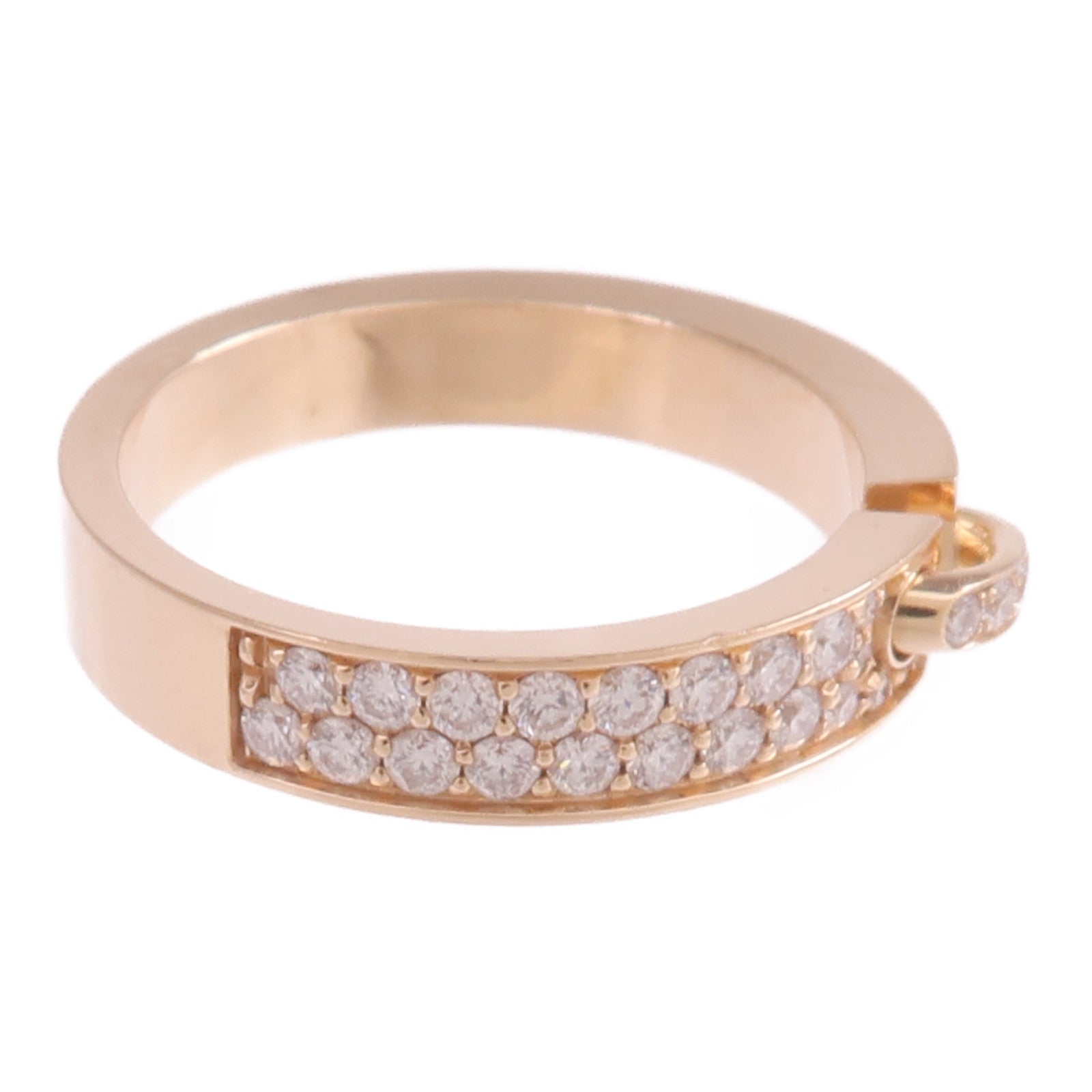 Chaumet 18K玫瑰金Liens Evidence Ring鑽石戒指Chaumet#47/US#4.25