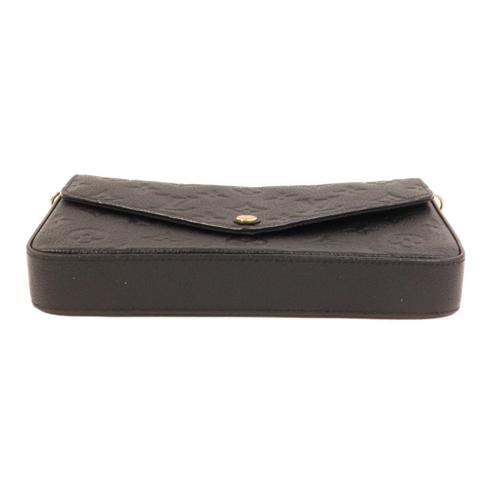 LOUIS VUITTON Monogram Empreinte Felicie Pochette 金扣鏈帶肩背袋