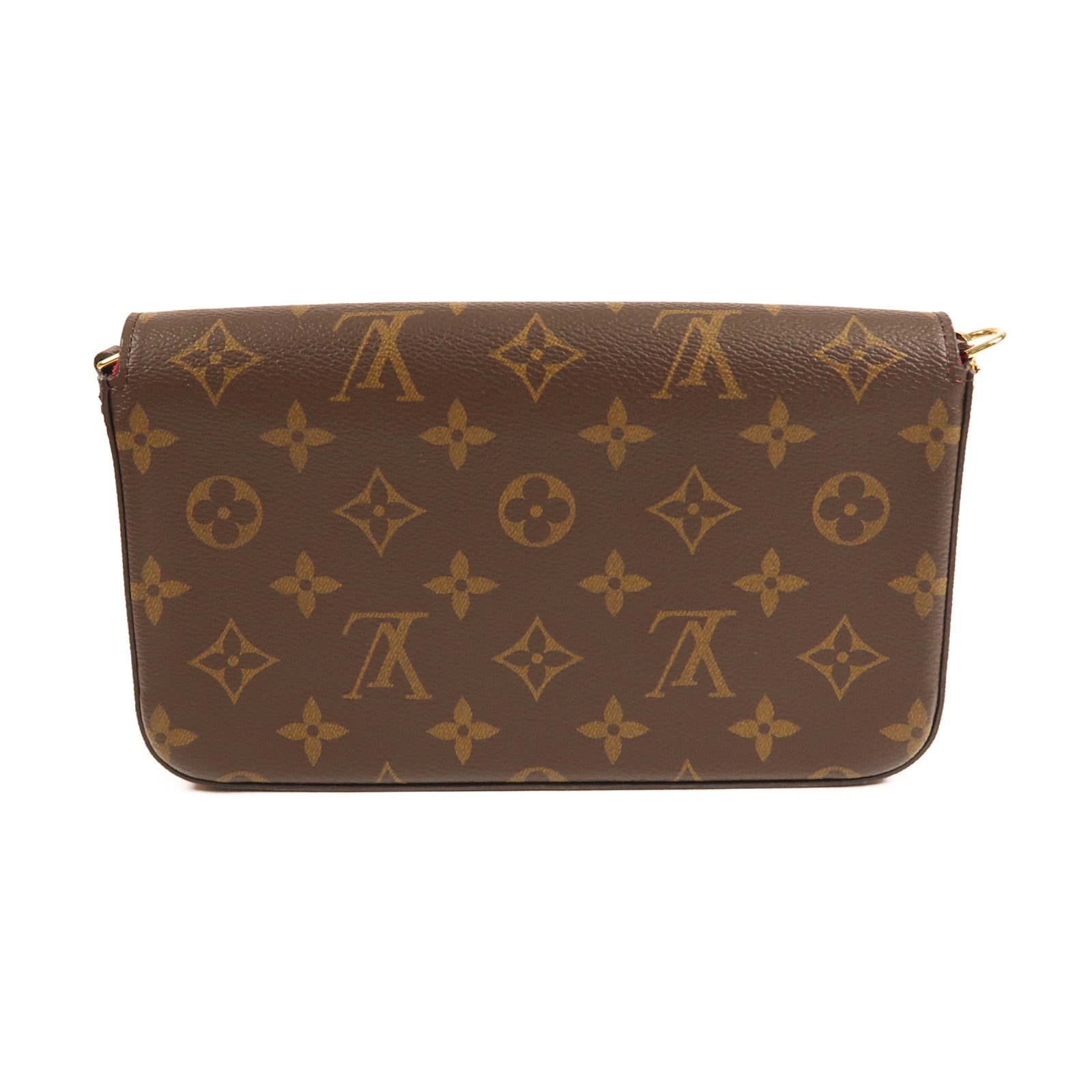 LOUIS VUITTON Monogram Pochette Felicie金扣鏈帶肩背袋