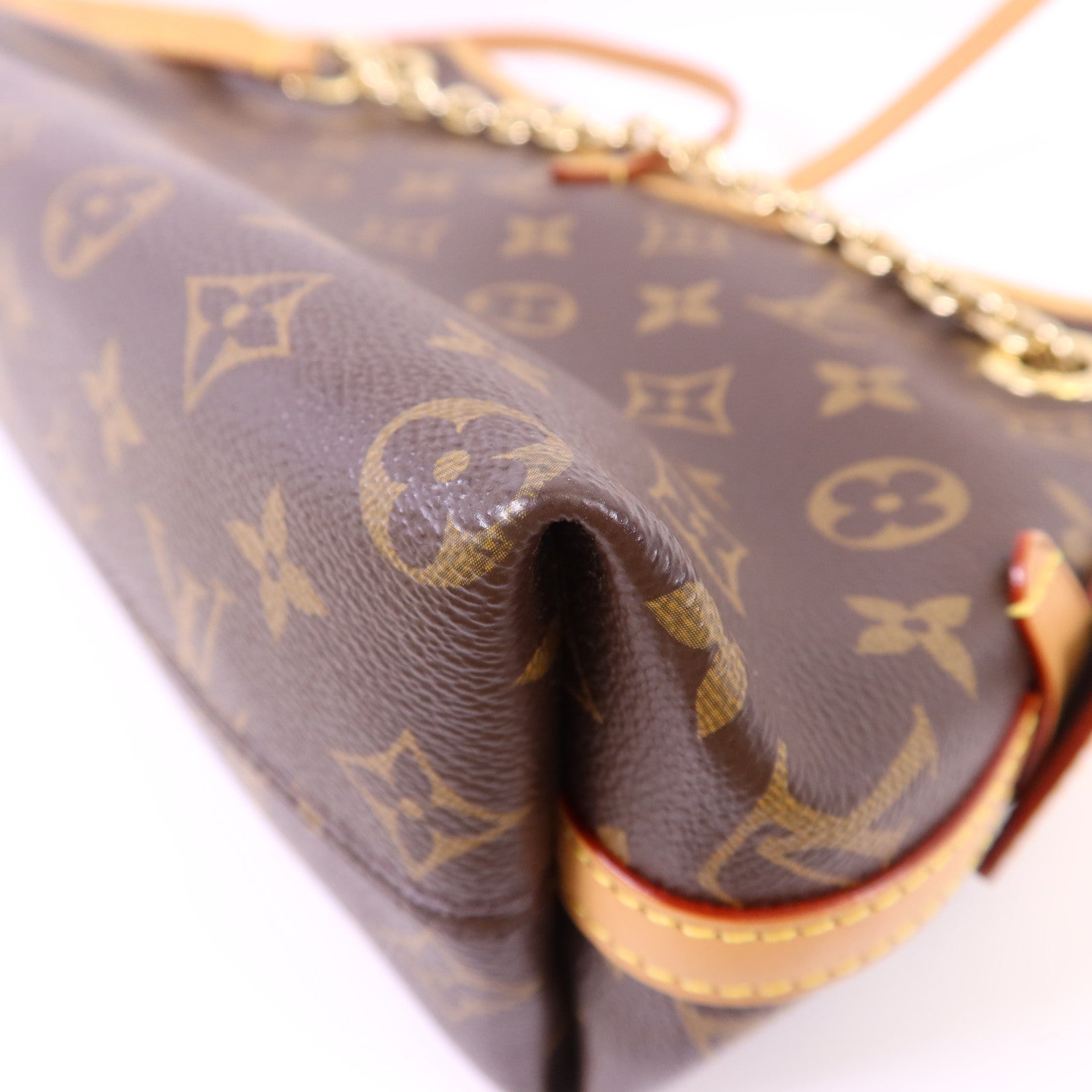 LOUIS VUITTON Monogram CarryAll BB金扣鏈帶肩背袋