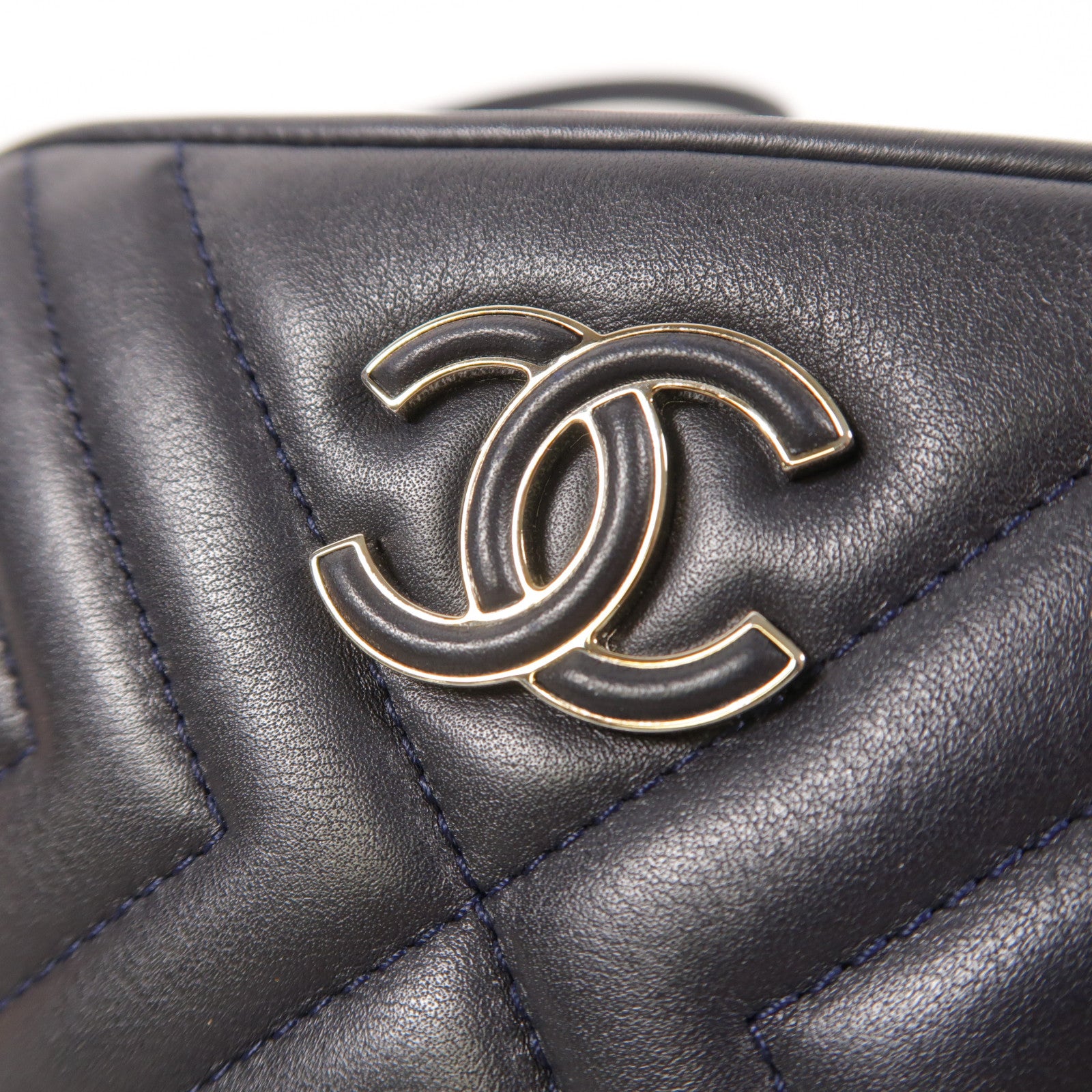 CHANEL 牛皮皮革Chain Shoulder銀扣鏈帶肩背袋