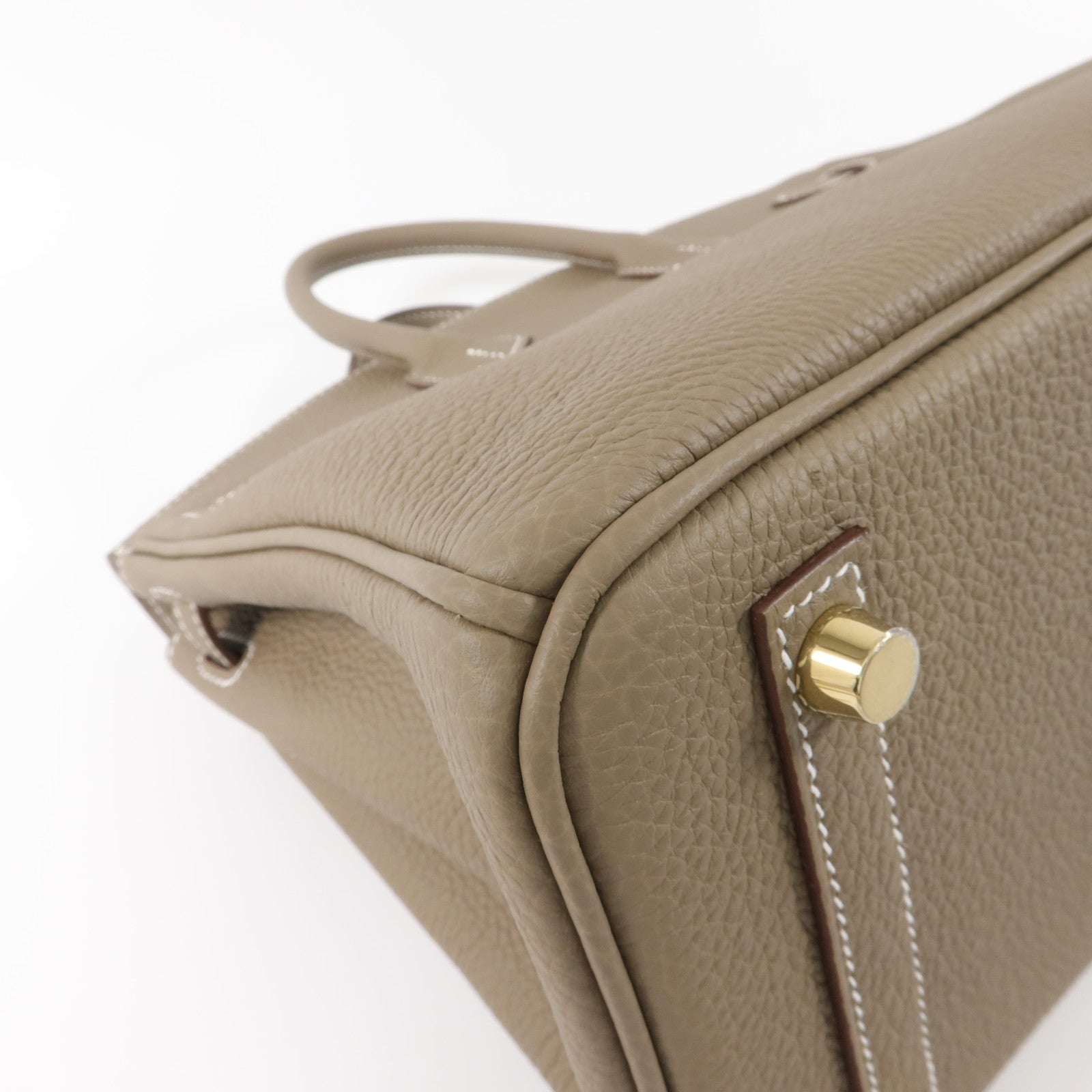 HERMES Togo皮革Birkin 25手挽袋Etoupe