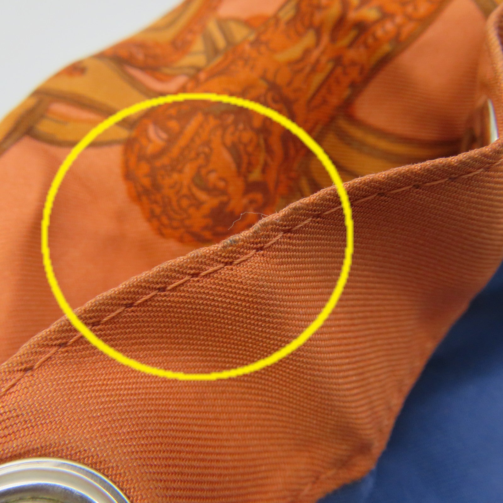 HERMES 丝质/Evercolour皮革Brides De Gala Shoulder Bag肩背袋Blush/Gris Perlel橙色/米白色