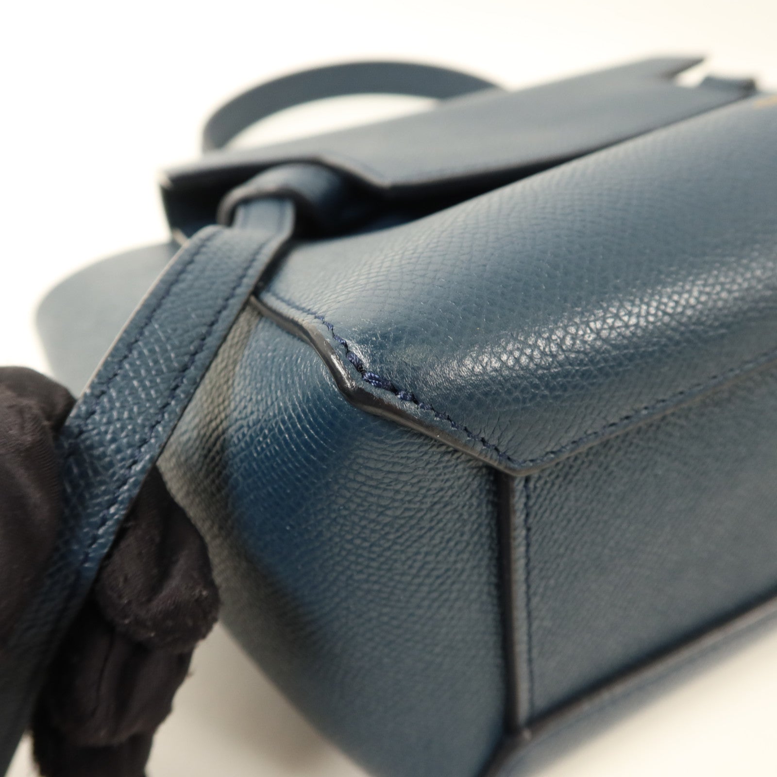 CELINE 牛皮皮革Mini Belt Bag金扣手挽肩背兩用袋