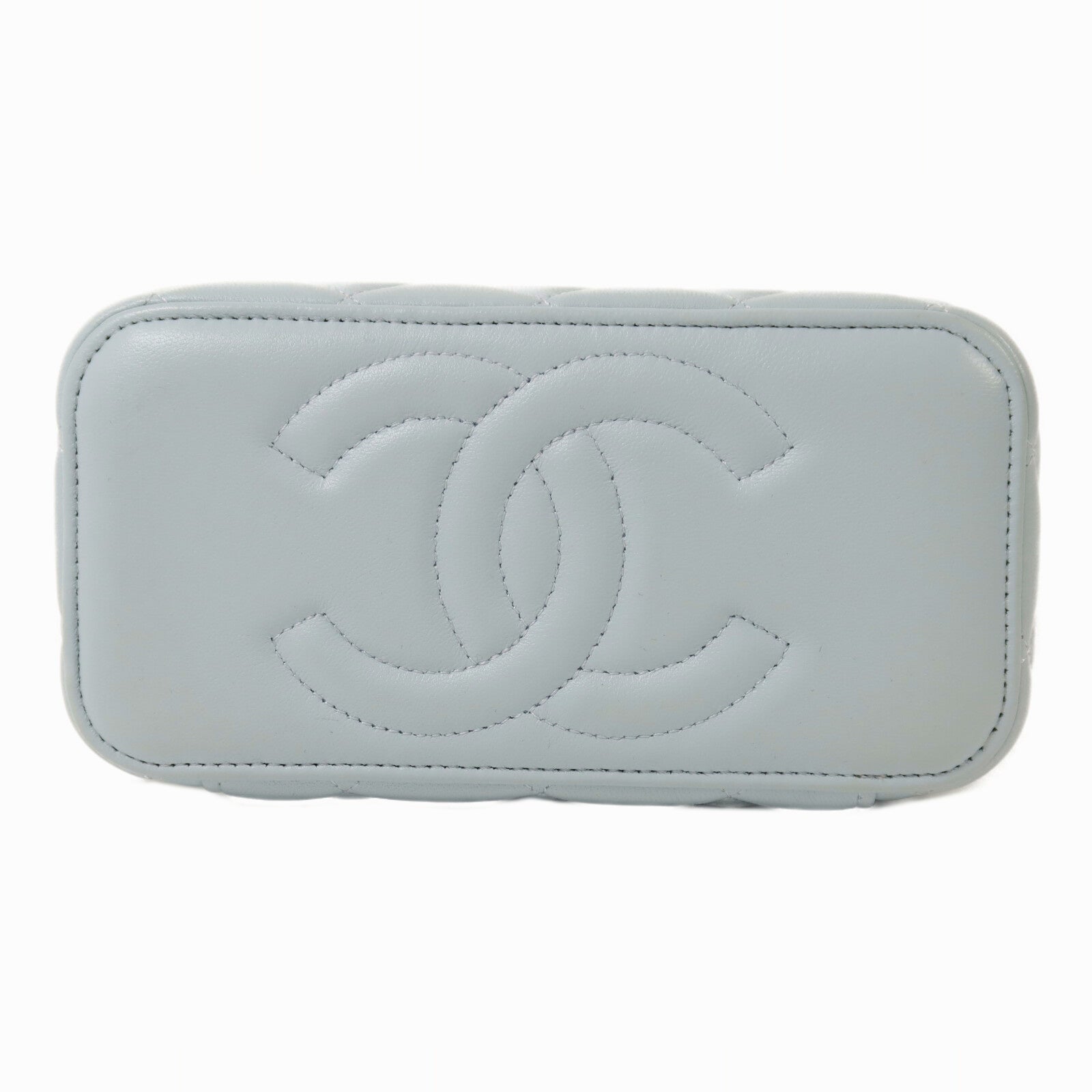 CHANEL 羊皮皮革Vanity Case金扣鏈帶肩背袋