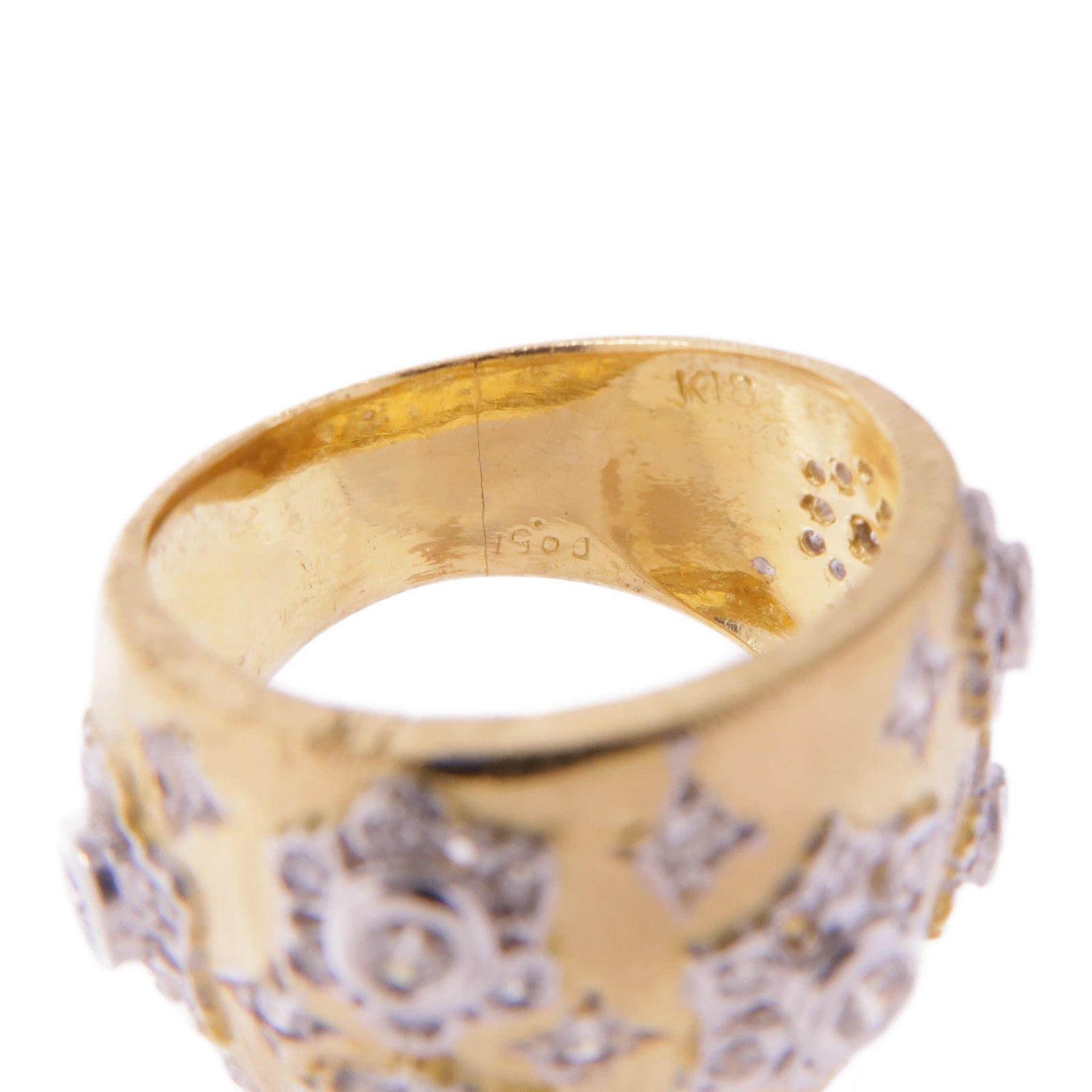 JEWELRY 18K黃金/白金Diamond Ring鑽石戒指US#5.25