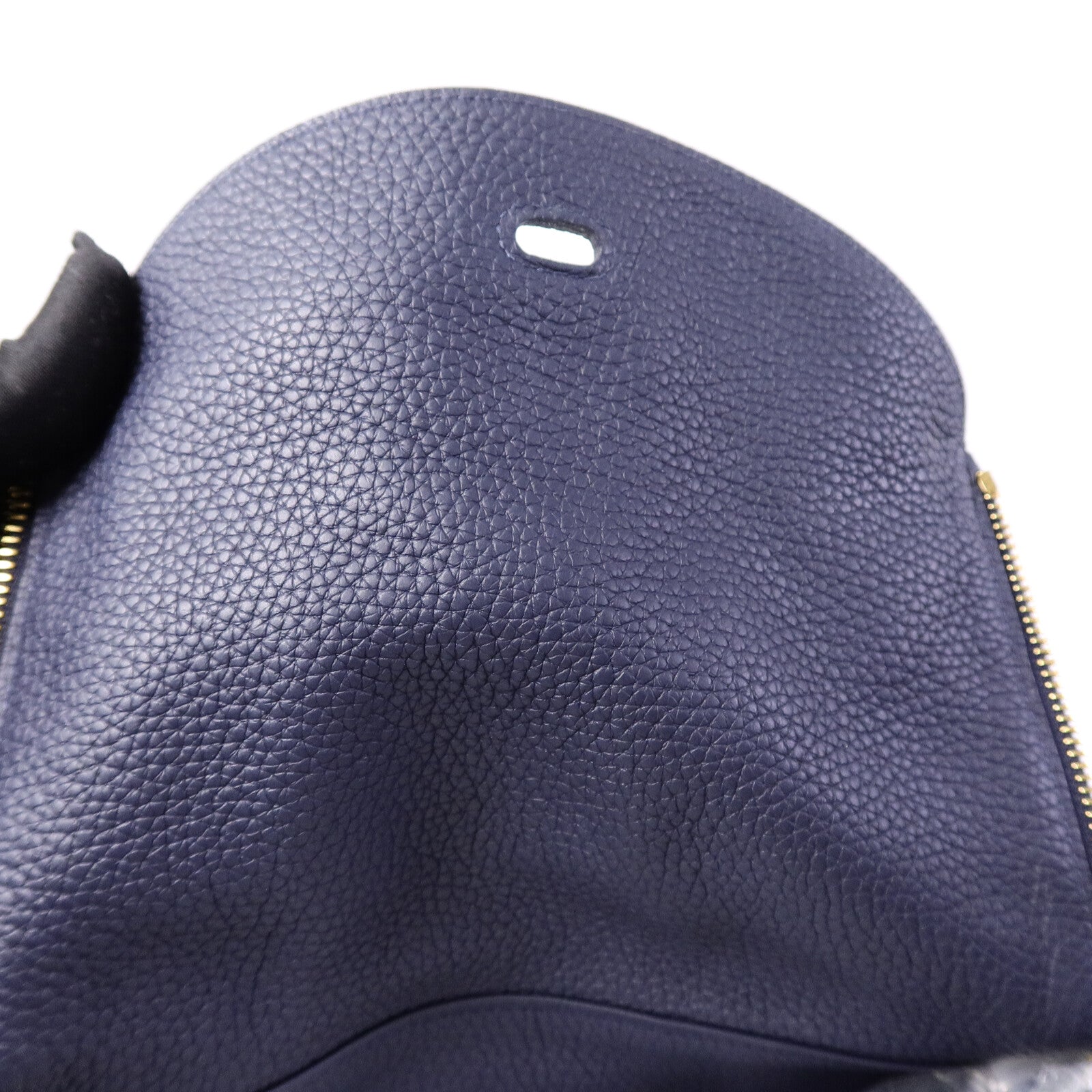 HERMES Togo皮革Lindy 30肩背袋Blue Nuit