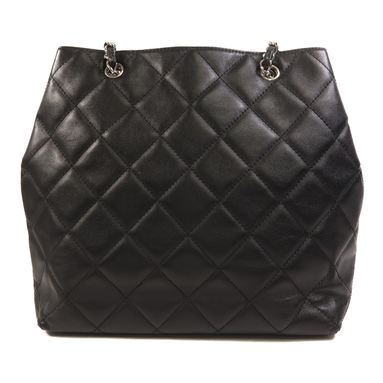 CHANEL 【激減優惠】牛皮皮革Chain Shoulder銀扣鏈帶肩背袋