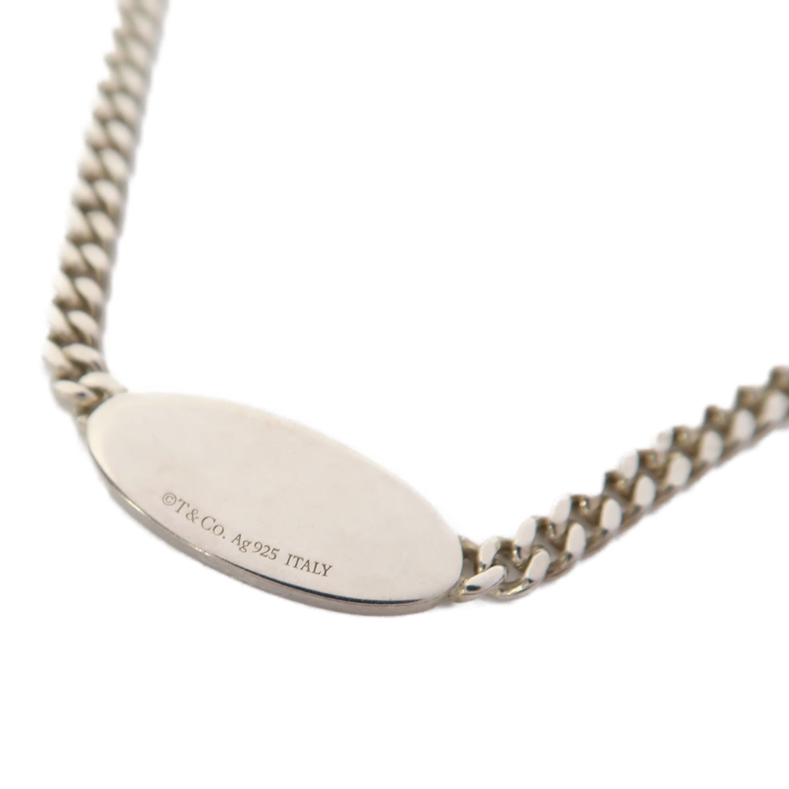 TIFFANY＆CO 925純銀Oval Link Necklace項鍊