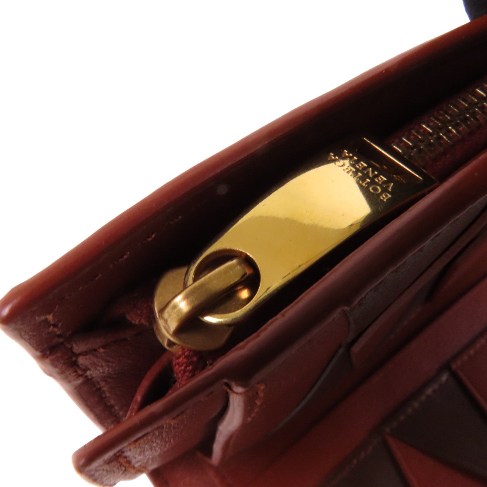 BOTTEGA VENETA 牛皮皮革Pocket Book Wallet金扣短錢包