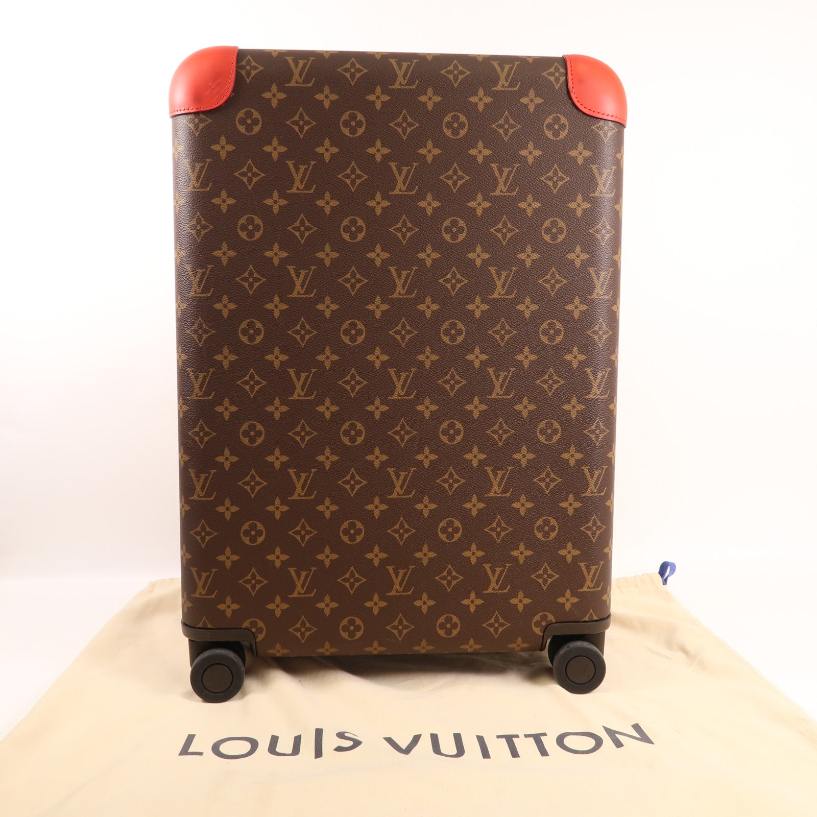 LOUIS VUITTON Monogram/金屬Horizon 55銀扣行李箱