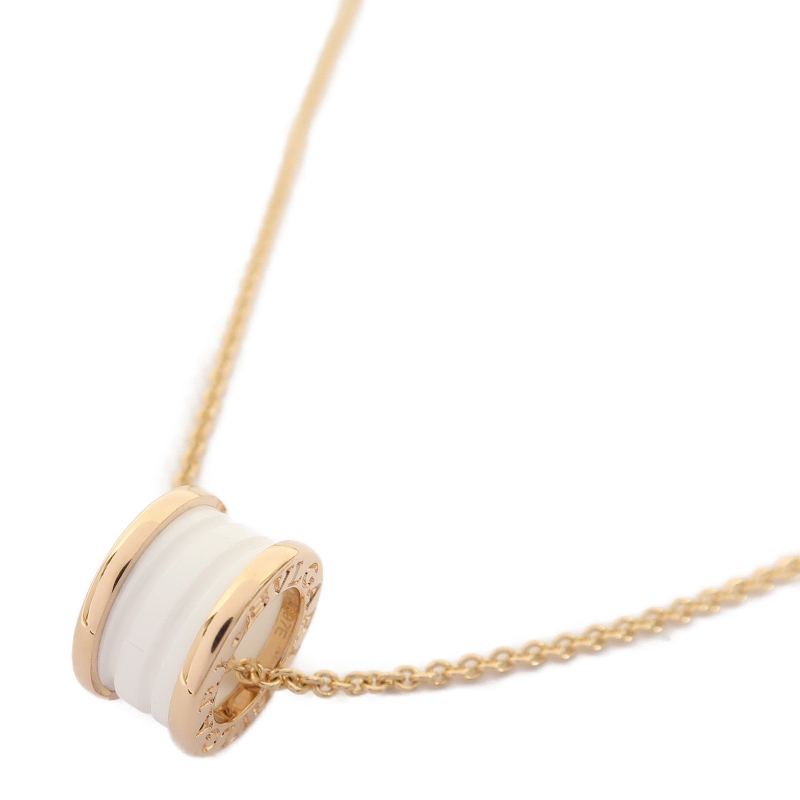 BVLGARI 【激減優惠】18K玫瑰金/陶瓷B-Zero1 Necklace項鍊