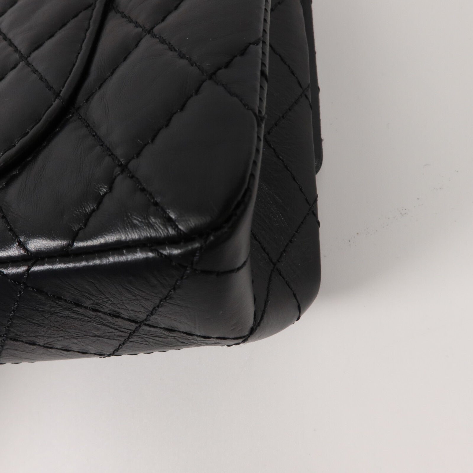 CHANEL 牛皮皮革2.55 Small鏈帶手挽肩背兩用袋