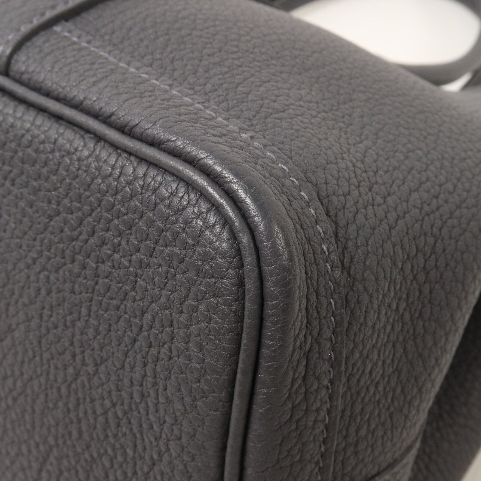 HERMES Negonda皮革Garden Party TPM手挽袋Ardoise