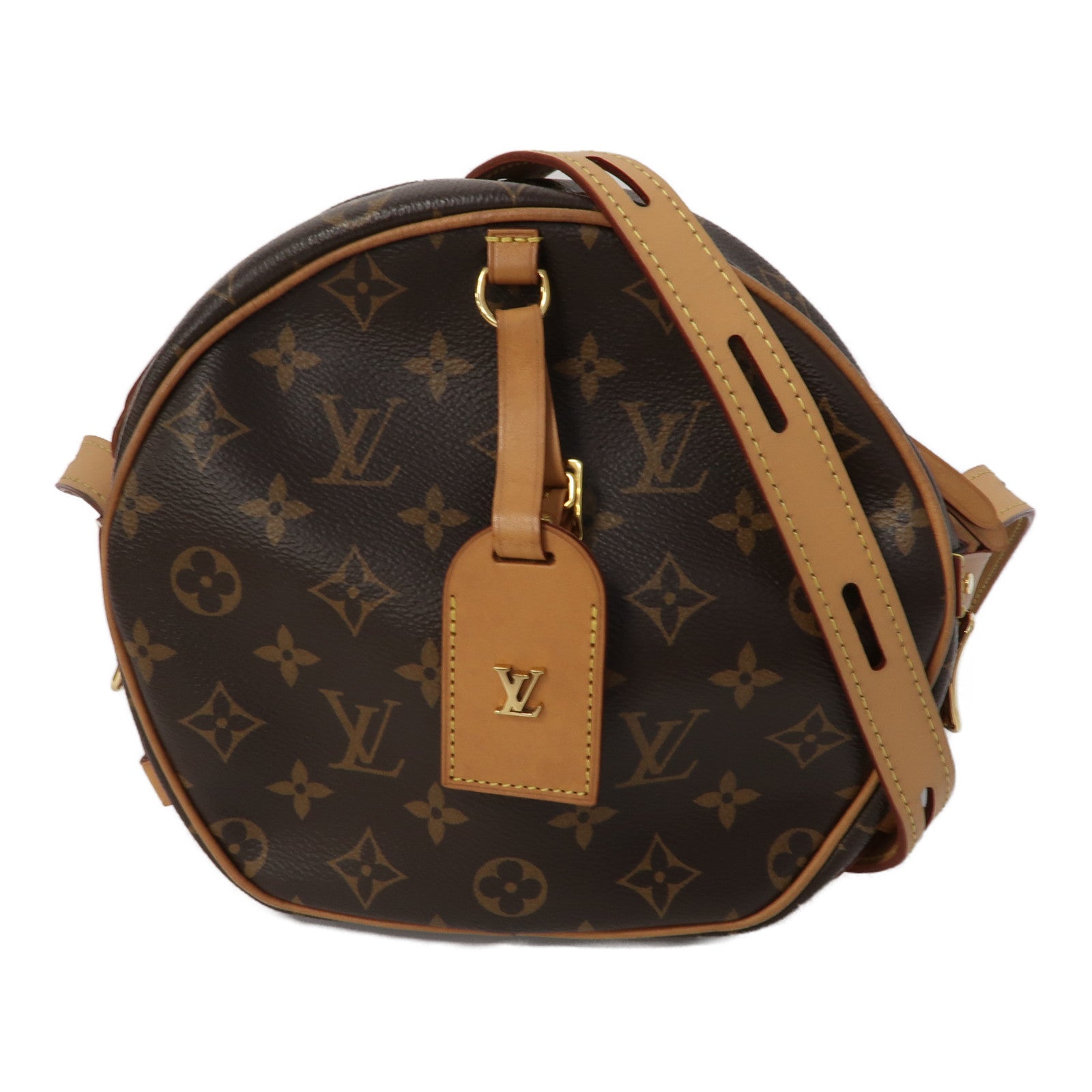 LOUIS VUITTON Monogram Boite Chapeau Souple金扣肩背袋啡色