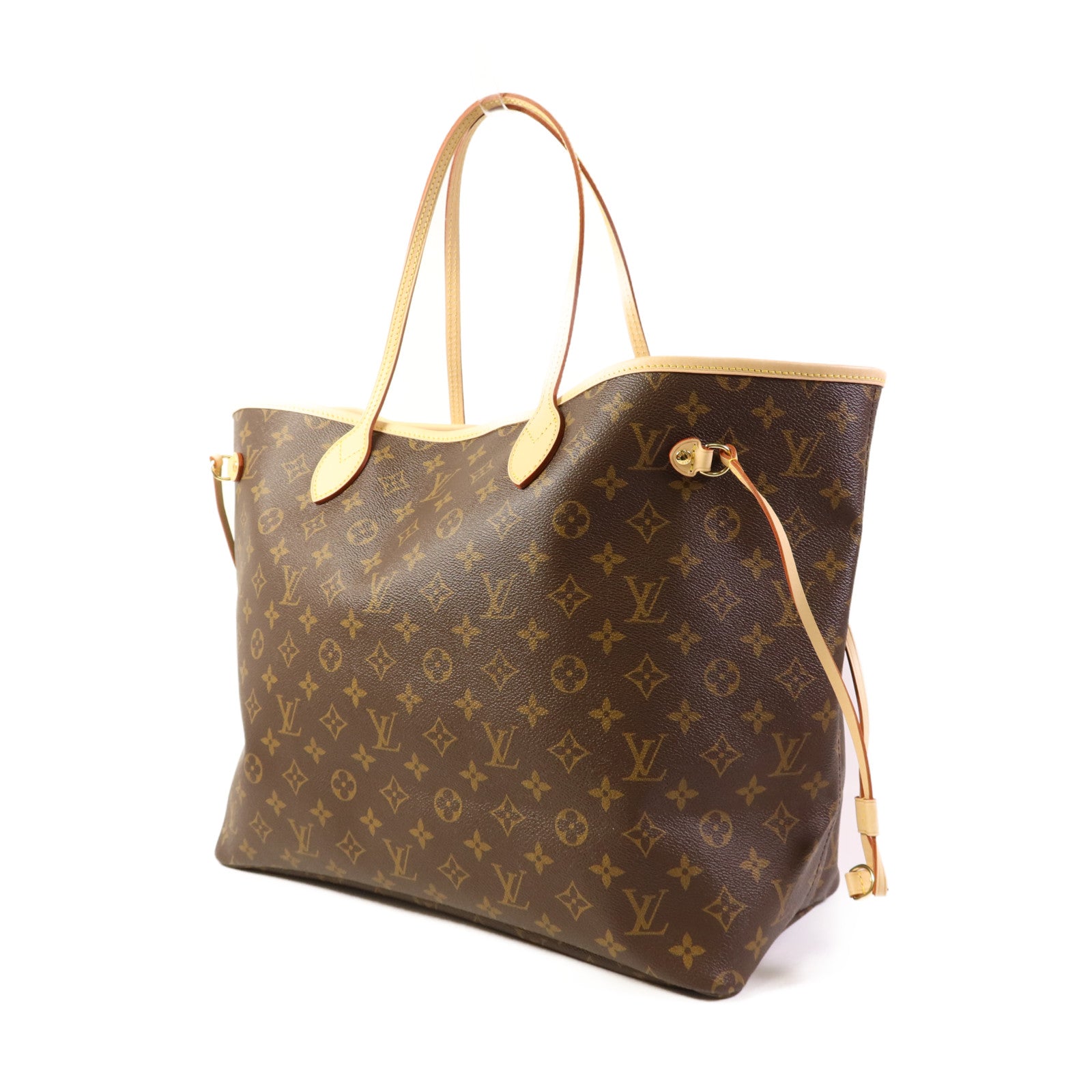 LOUIS VUITTON Monogram Neverfull GM金扣手挽袋