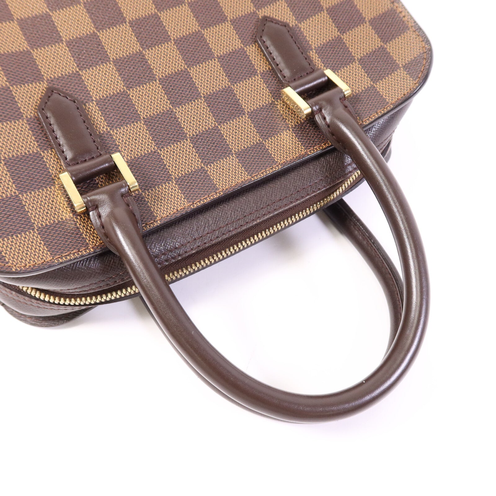 LOUIS VUITTON 【激減優惠】Damier Triana金扣手挽袋