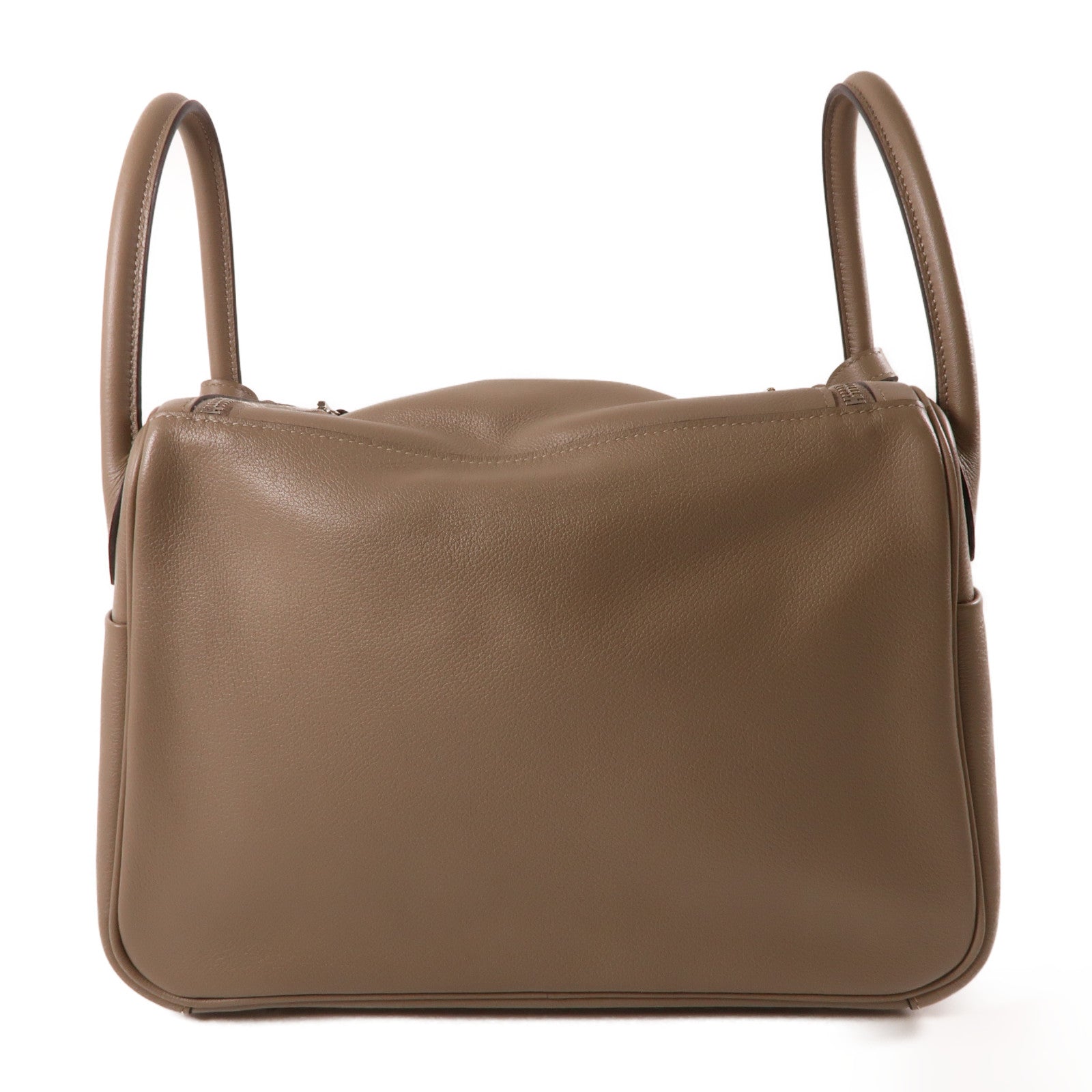 HERMES Evercolour皮革Lindy 30銀扣手挽肩背兩用袋Gris Asphalt M8大象灰