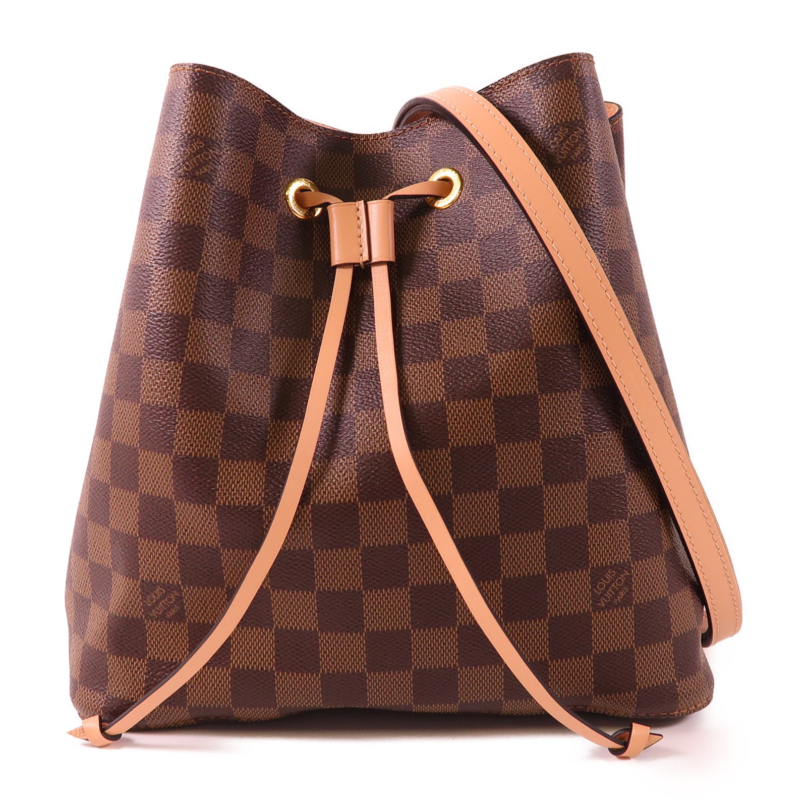 LOUIS VUITTON Damier NeoNoe金扣肩背袋