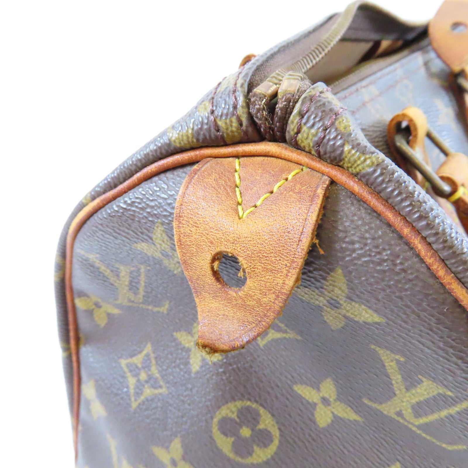 LOUIS VUITTON 【激減優惠】Monogram Speedy 25金扣手挽袋啡色