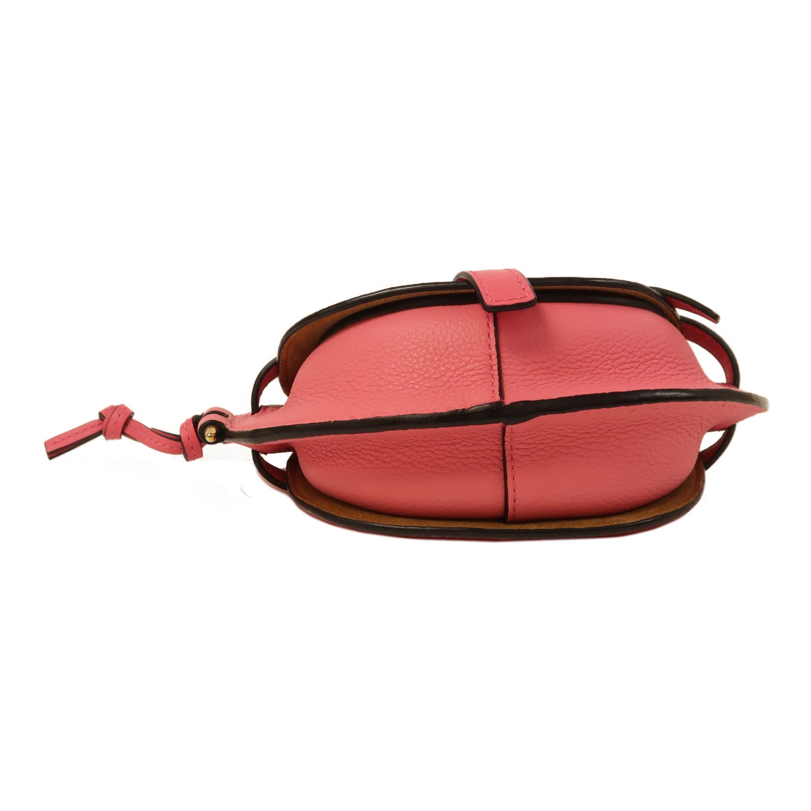 LOEWE 牛皮皮革Gate Mini Bag金扣肩背袋粉紅色
