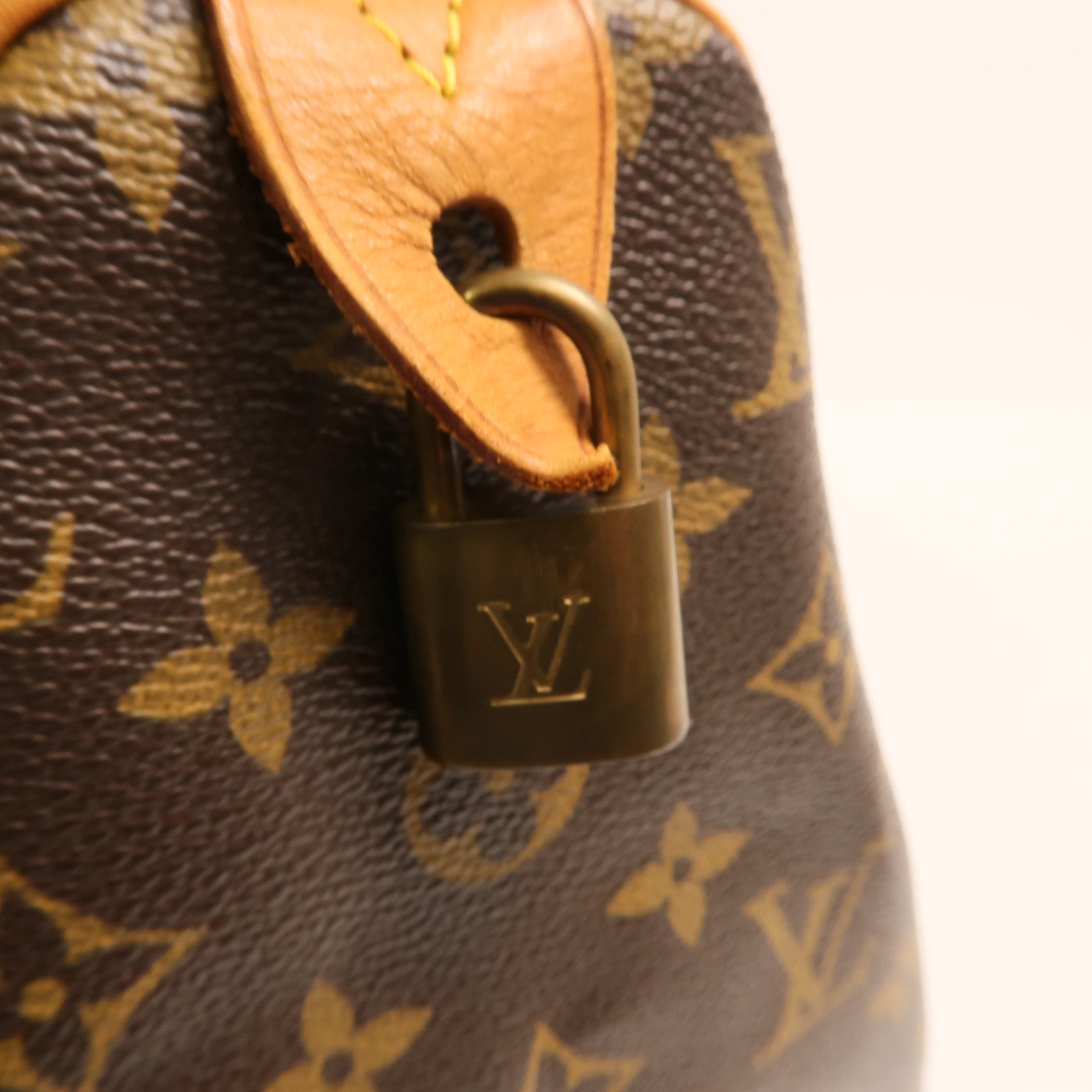 LOUIS VUITTON Monogram Speedy 30金扣手挽袋