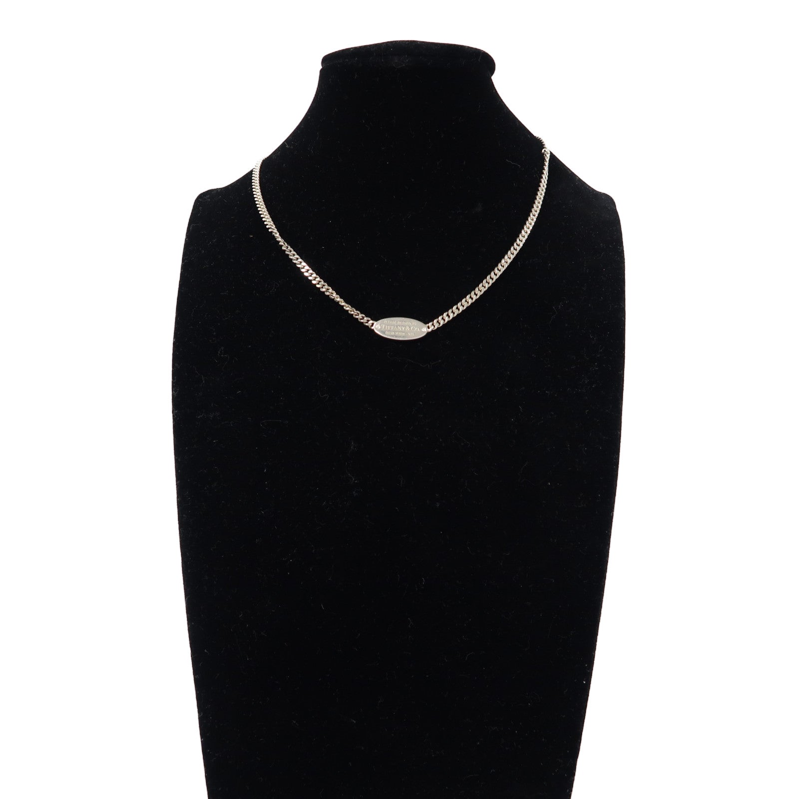 TIFFANY＆CO 925純銀Oval Link Necklace項鍊