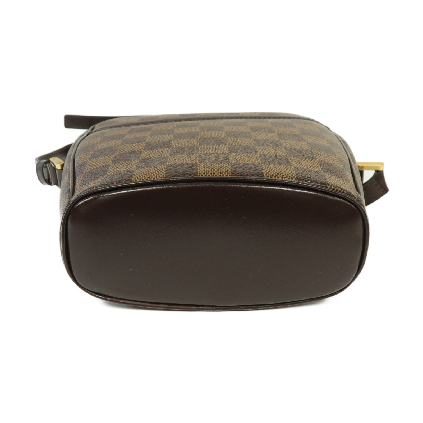 LOUIS VUITTON Damier Ipanema PM金扣肩背袋棕色