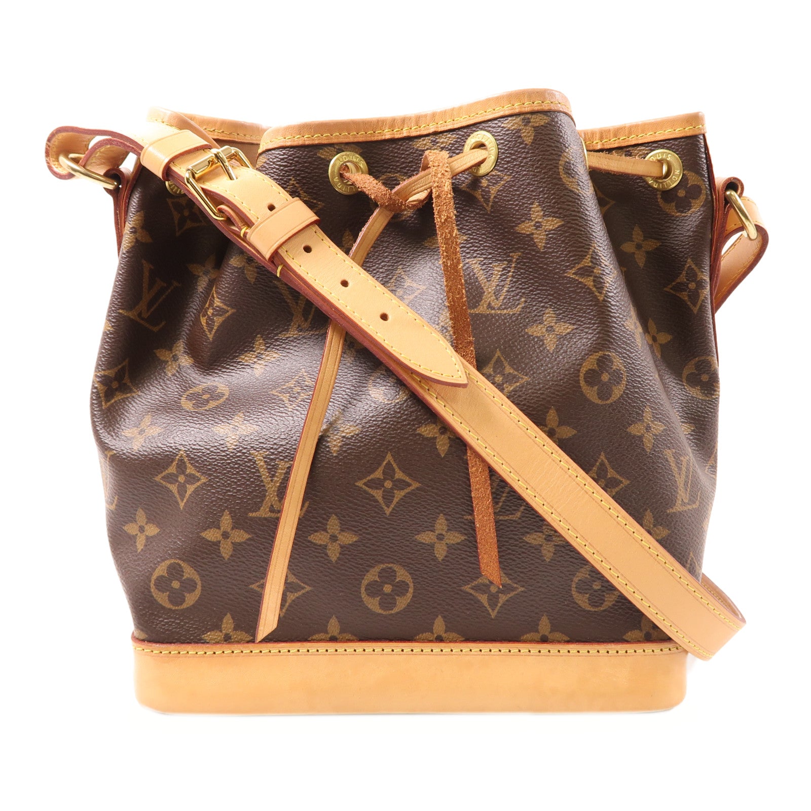 LOUIS VUITTON Monogram NeoNoe金扣肩背袋棕色