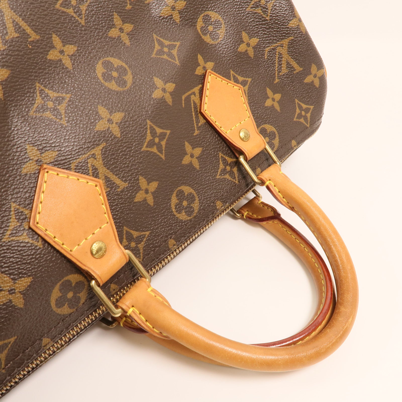 LOUIS VUITTON Monogram Speedy 30金扣手挽袋