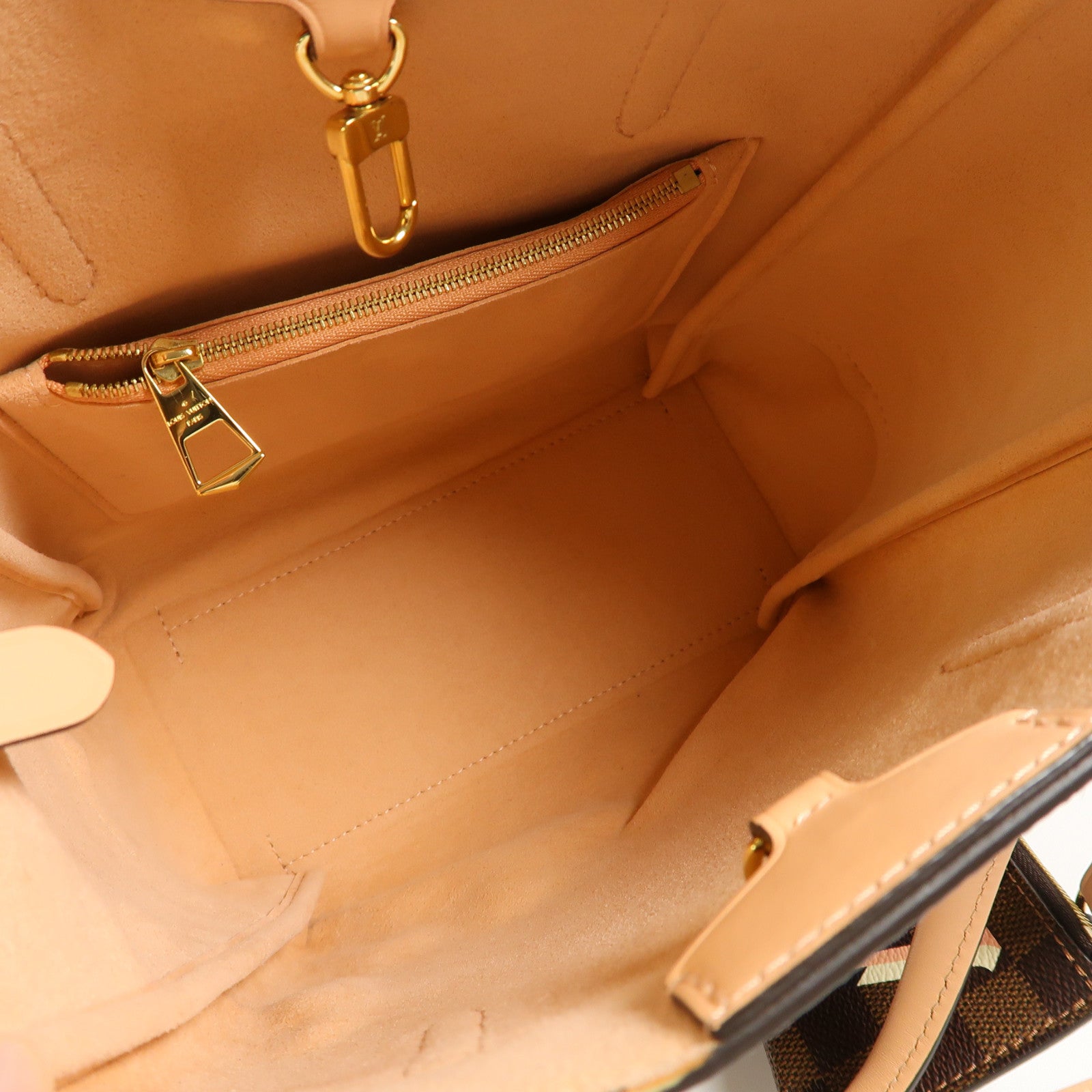 LOUIS VUITTON 【激減優惠】Damier Belmont NV PM金扣手挽肩背兩用袋啡色