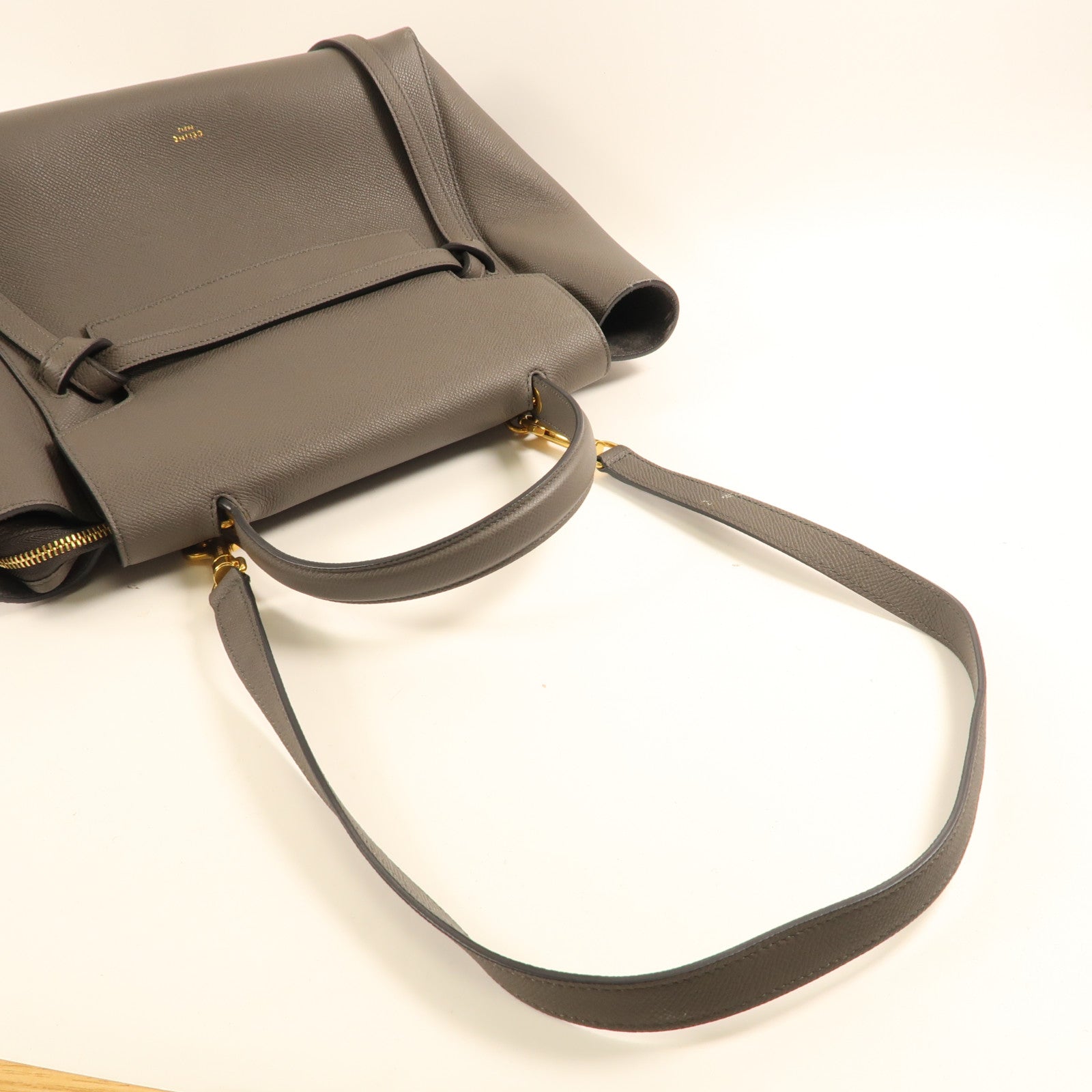 CELINE 牛皮皮革Belt Bag金扣手挽肩背兩用袋