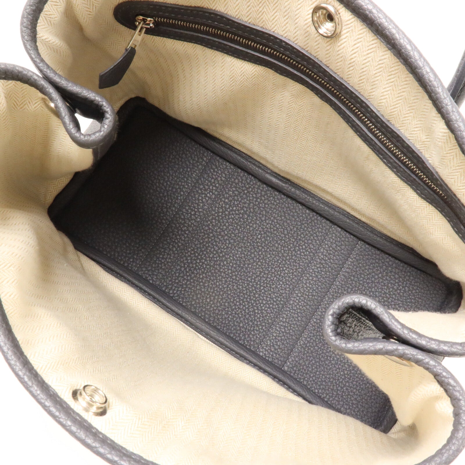 HERMES Negonda皮革Garden Party TPM手挽袋Ardoise