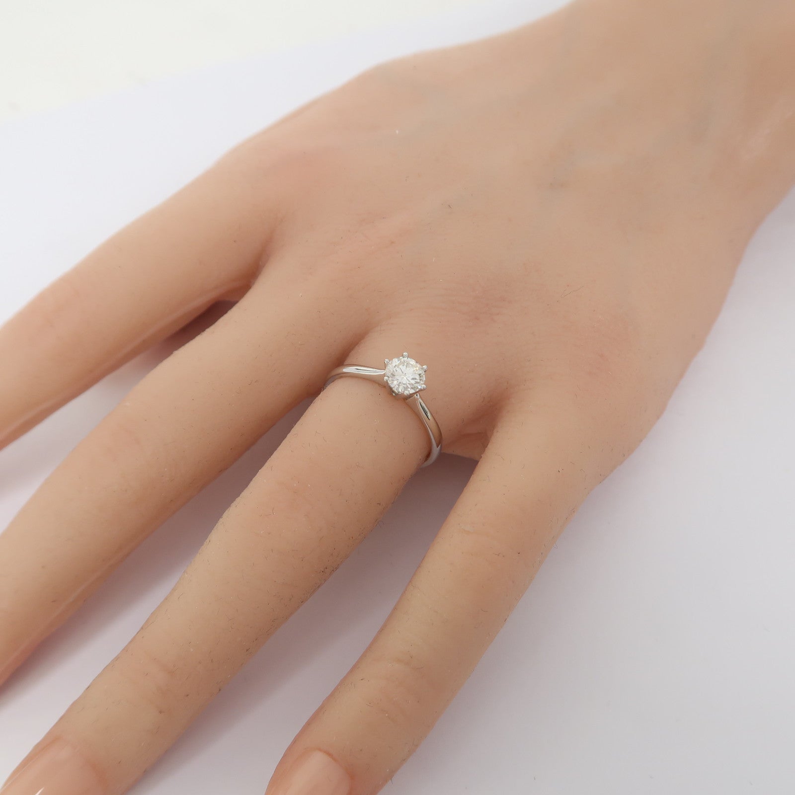 JEWELRY 【激減優惠】18K白金Diamond 2.3g 0.54ct鑽石戒指US#6.5