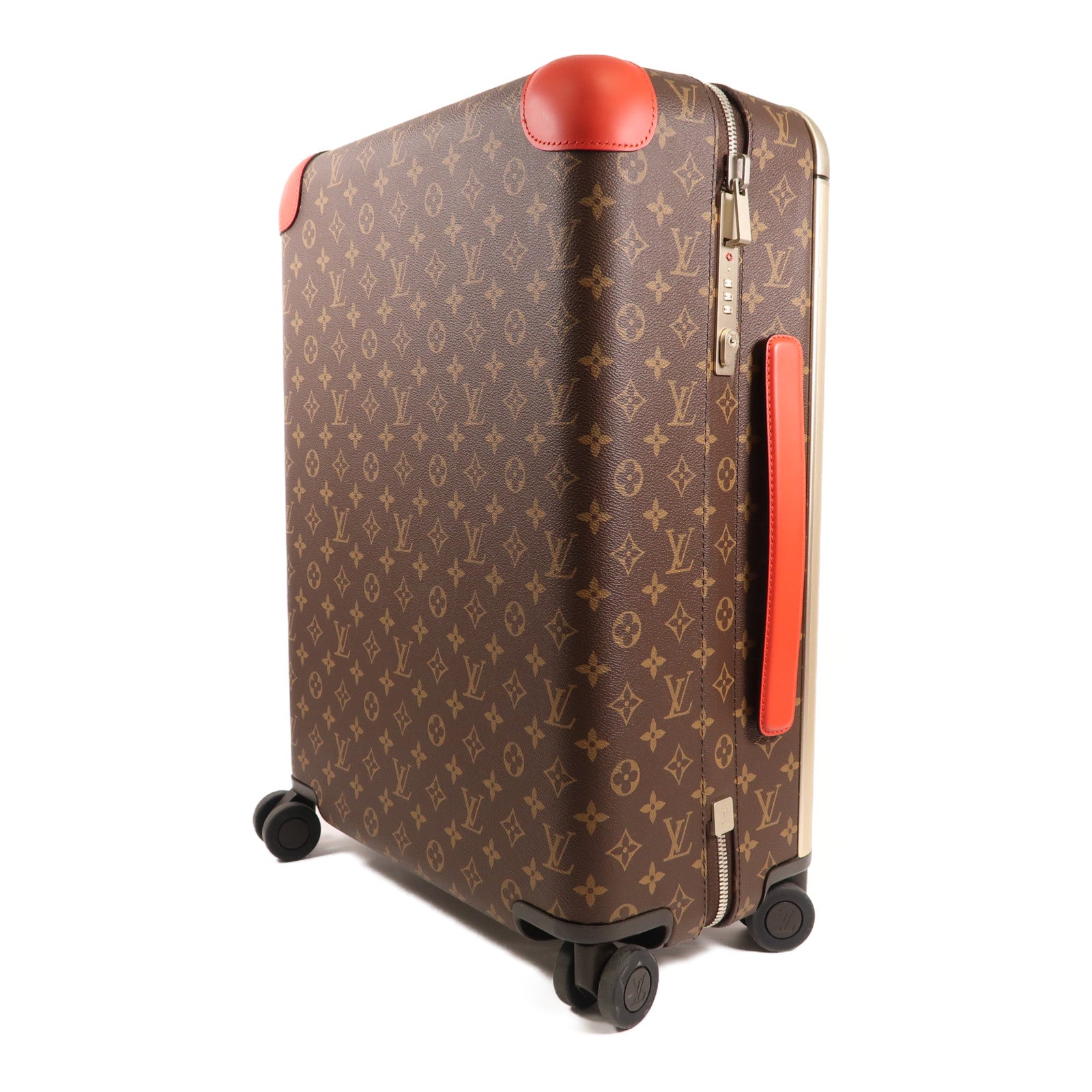 LOUIS VUITTON Monogram/金屬Horizon 55銀扣行李箱