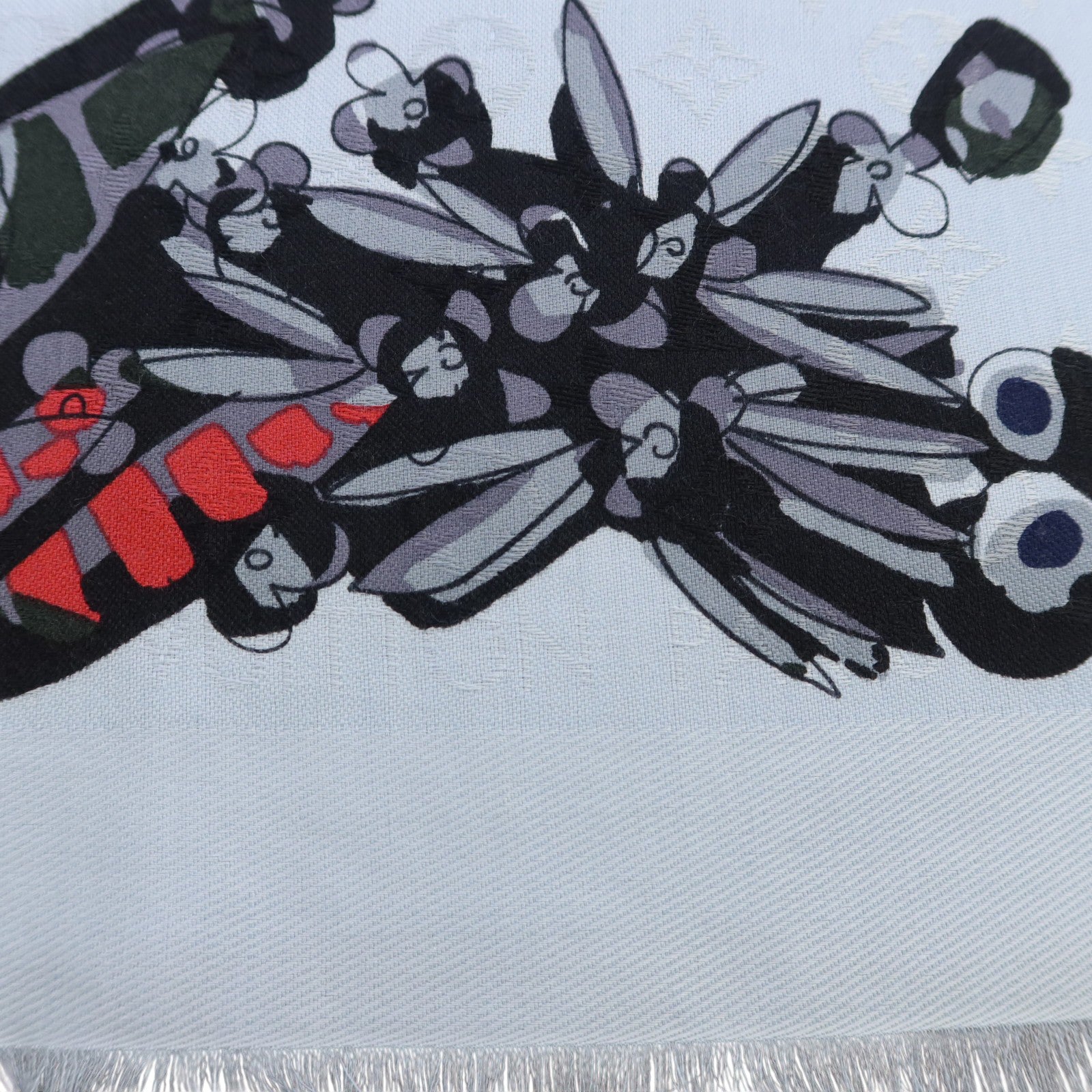 LOUIS VUITTON 羊毛/絲質Scarf絲巾