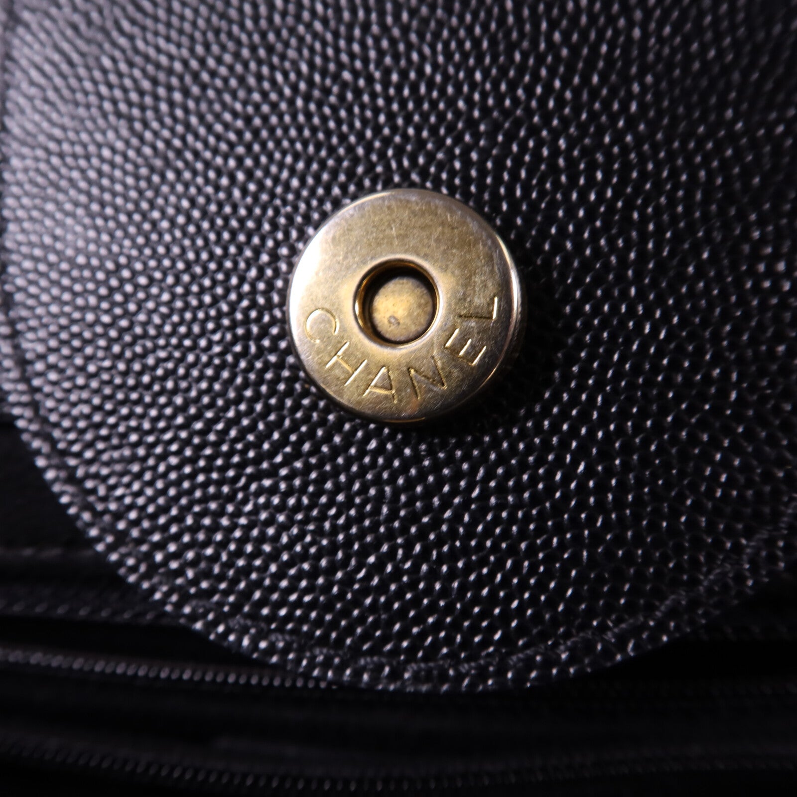 CHANEL 【激減優惠】牛皮皮革Deauville Tote金扣鏈帶手挽肩背兩用袋